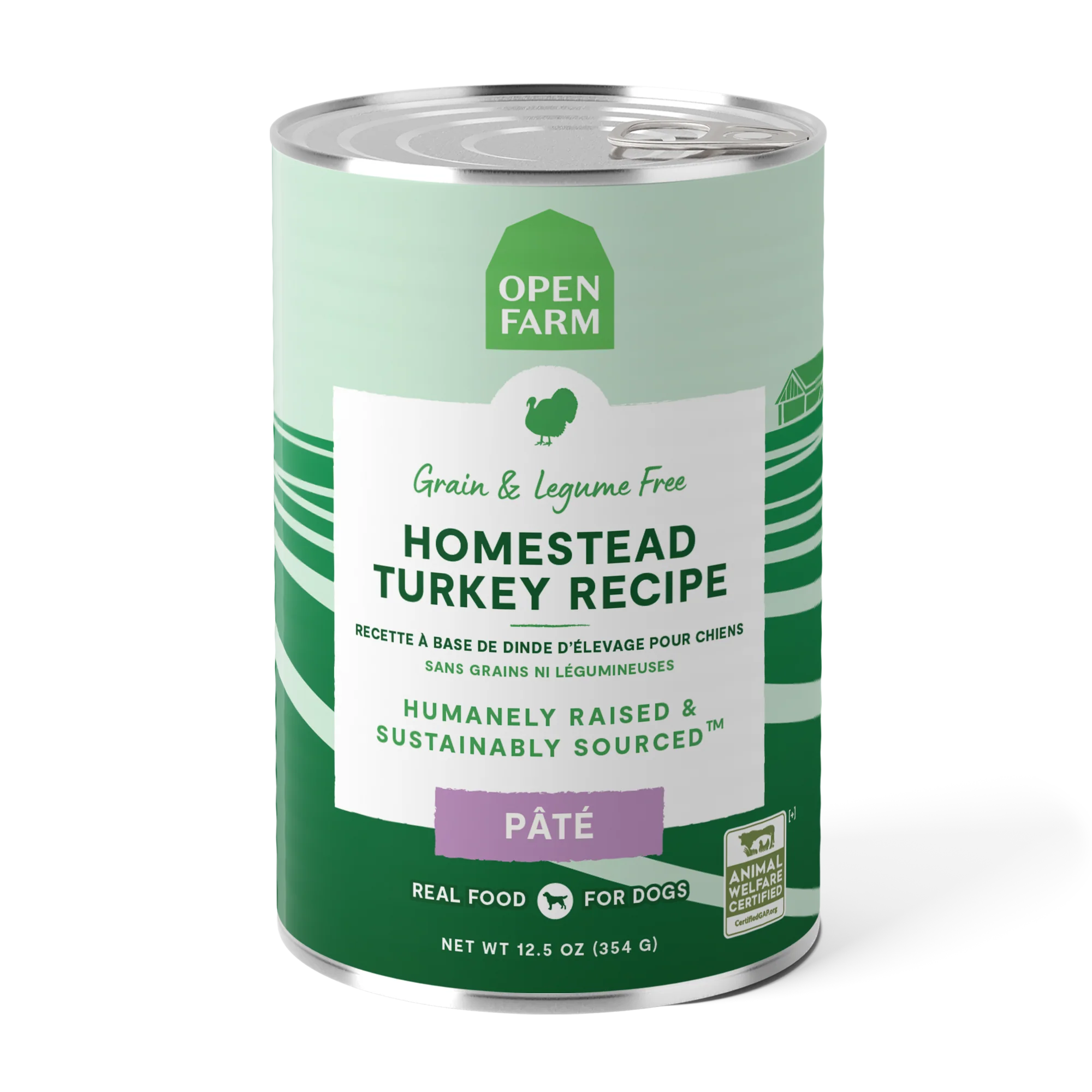 Open Farm Homestead Turkey Pâté For Dogs 12.5oz Can