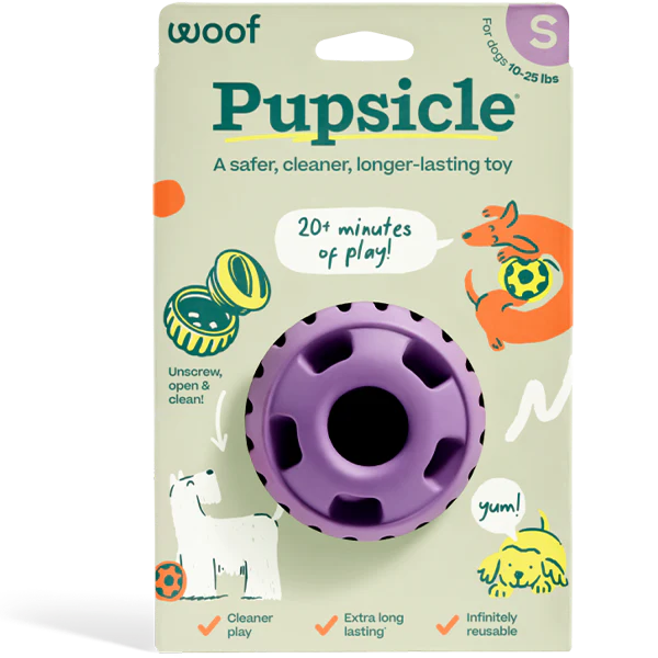 Woof Pet Dog Pupsicle Toy Lavender Small