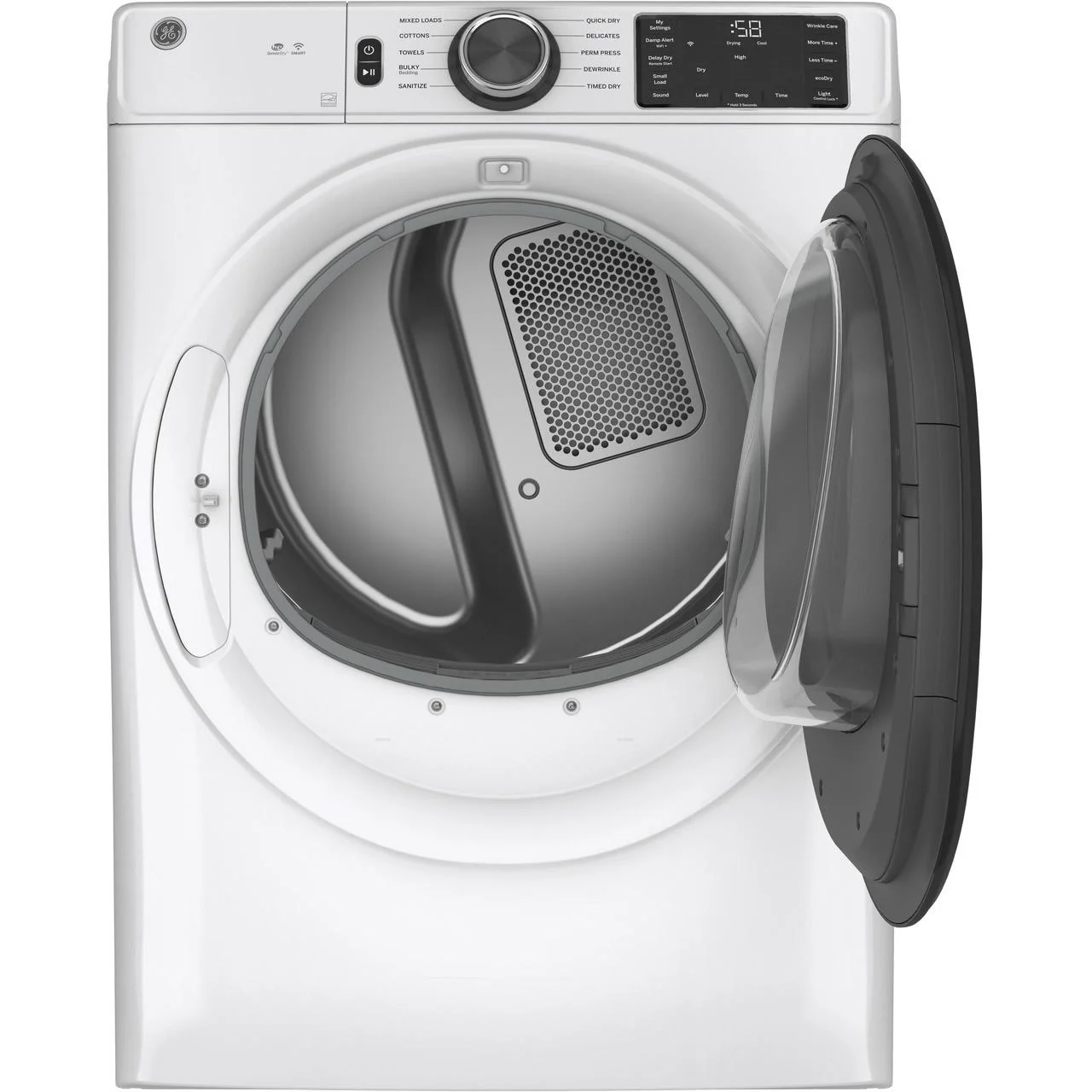 GE 7.8 cu.ft. Electric Dryer with Wi-Fi Connectivity GFD55ESSNWW - Image 2