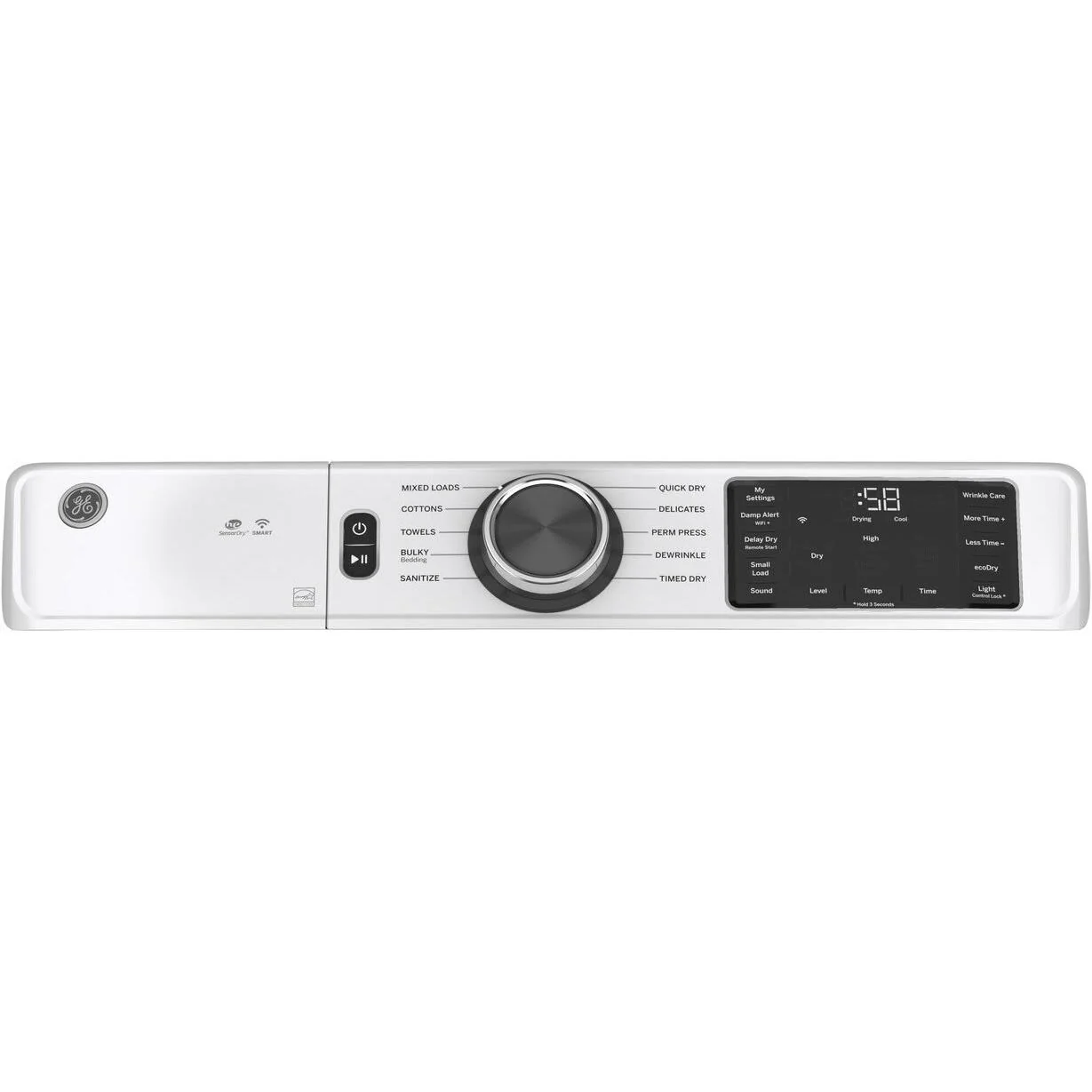GE 7.8 cu.ft. Electric Dryer with Wi-Fi Connectivity GFD55ESSNWW - Image 3
