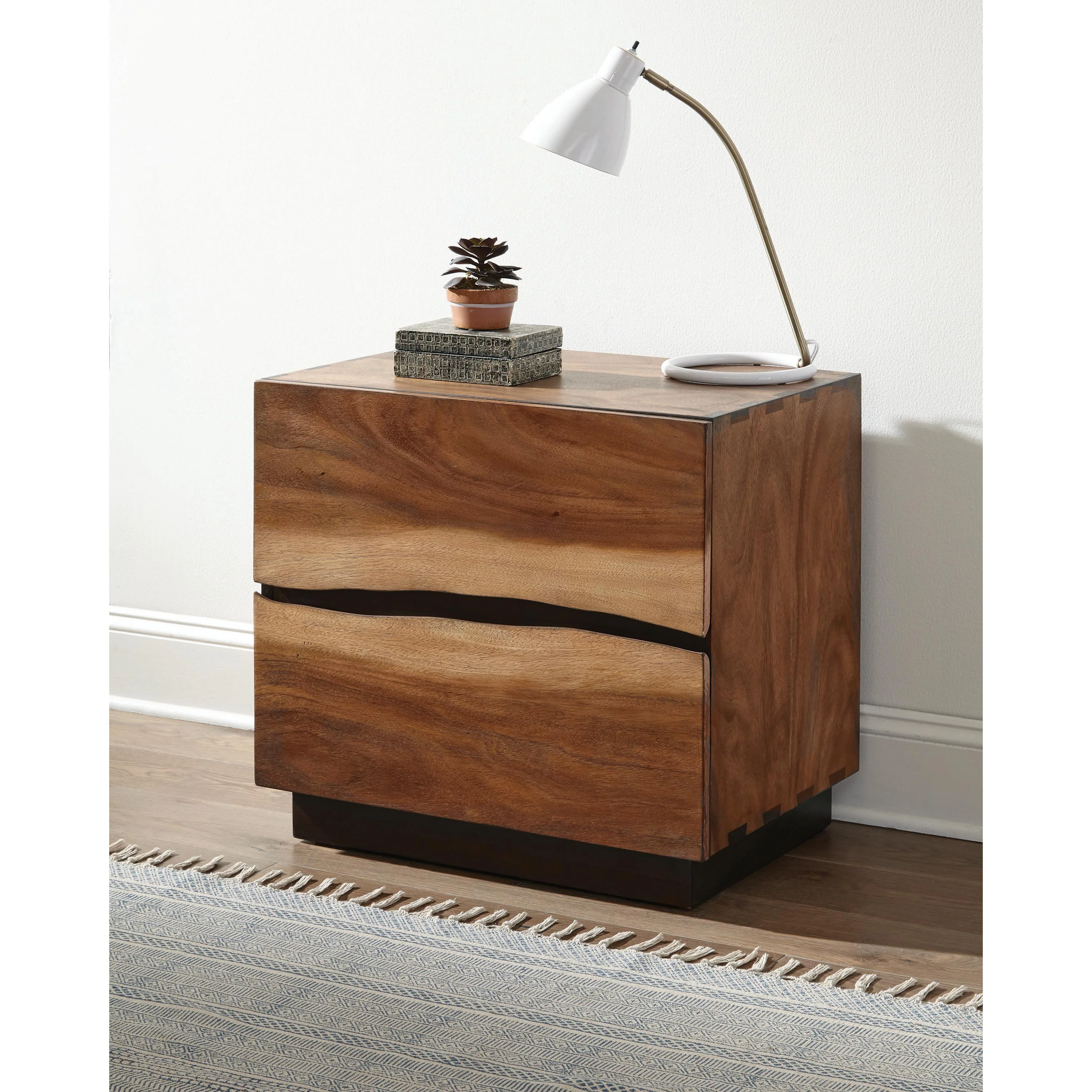 Coaster Furniture Winslow 223252 2-Drawer Nightstand - Smokey Walnut - Image 2