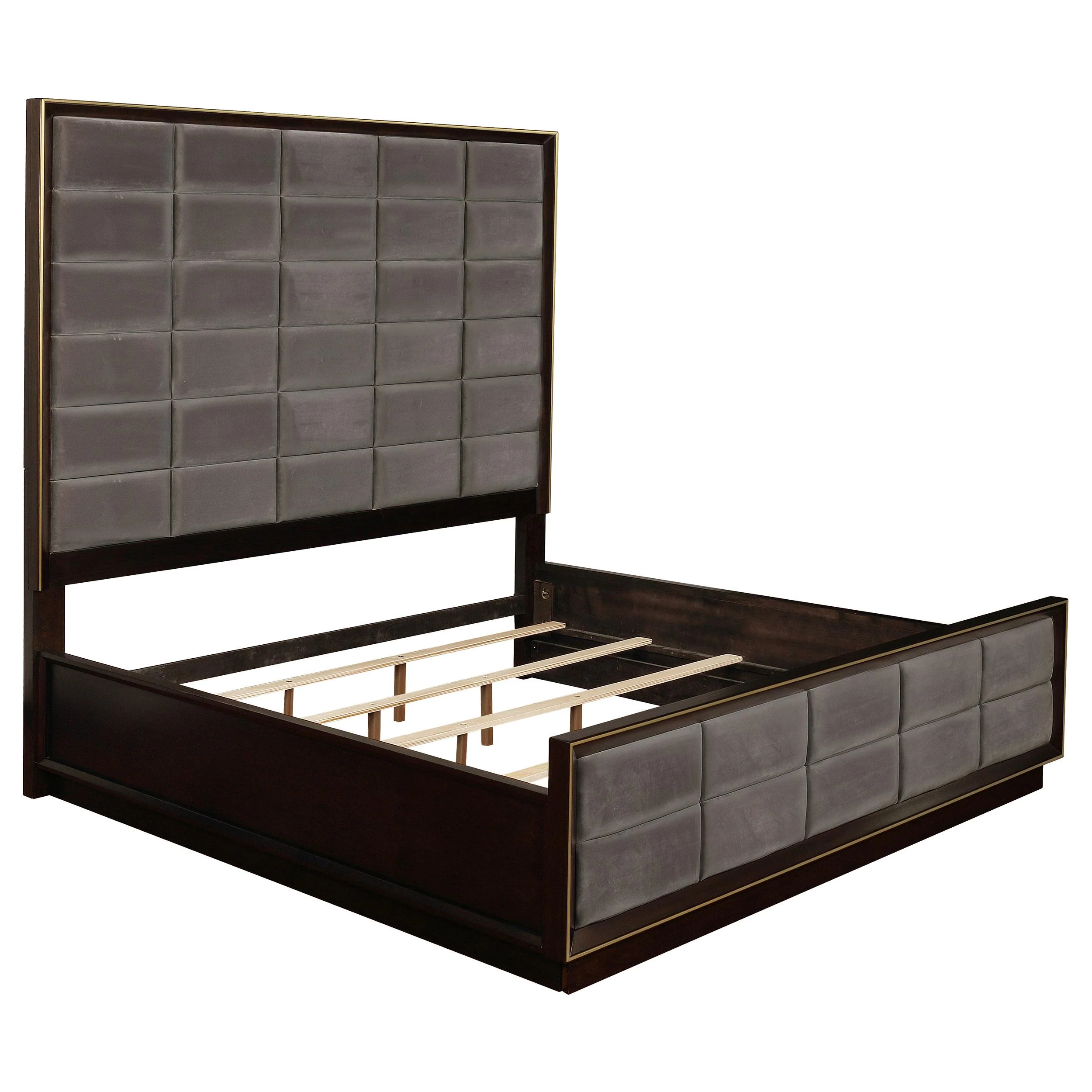 Coaster Furniture Durango 223261KE 77-inch Eastern King Panel Bed - Smoked Peppercorn - Image 1