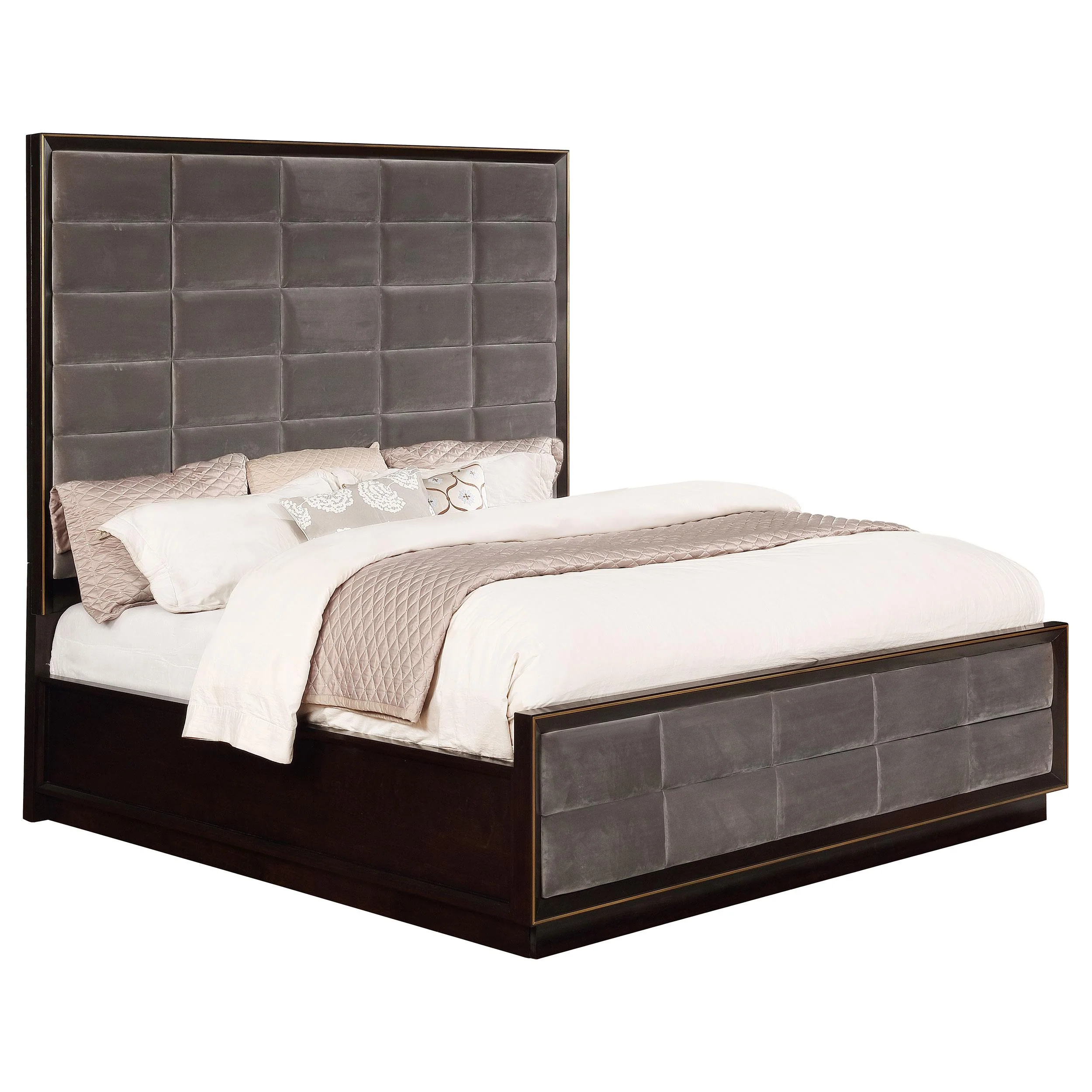 Coaster Furniture Durango 223261KE 77-inch Eastern King Panel Bed - Smoked Peppercorn - Image 2