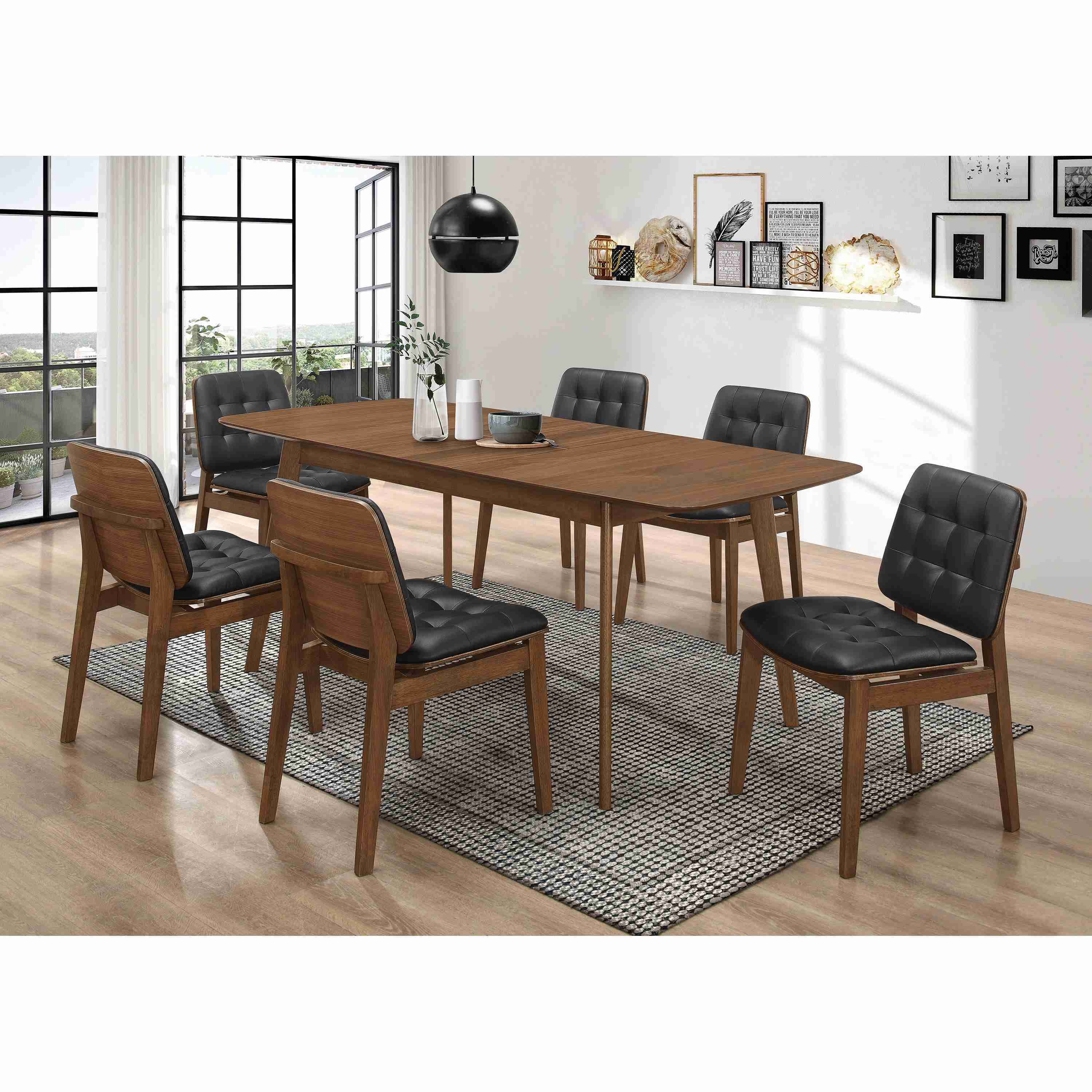 Coaster Furniture Redbridge 106596 Upholstered Dining Side Chair - Walnut - Image 3