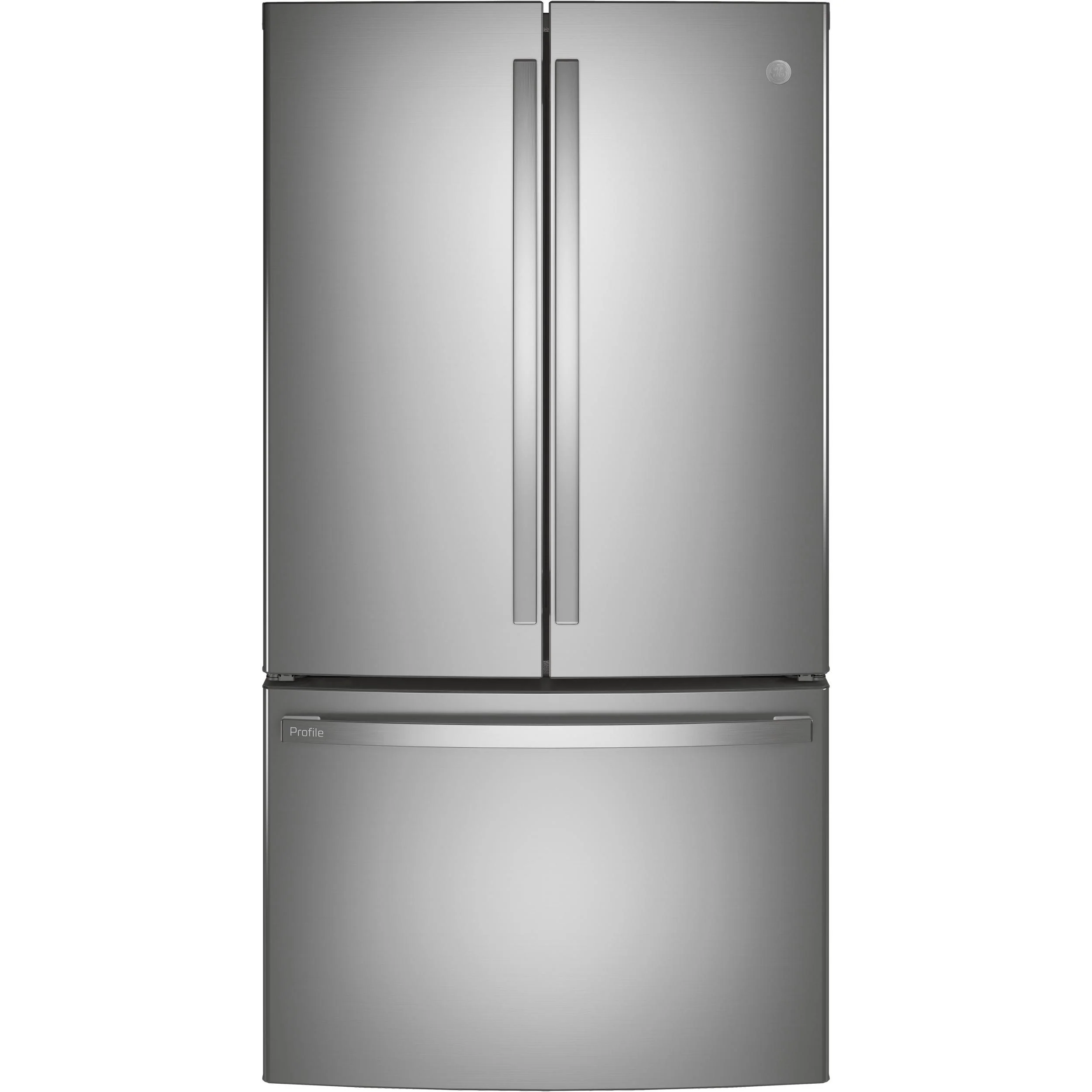 GE Profile 36-inch, 23.1 cu. ft. Counter-Depth French 3-Door Refrigerator with Interior Ice Maker PWE23KYNFS - Image 1