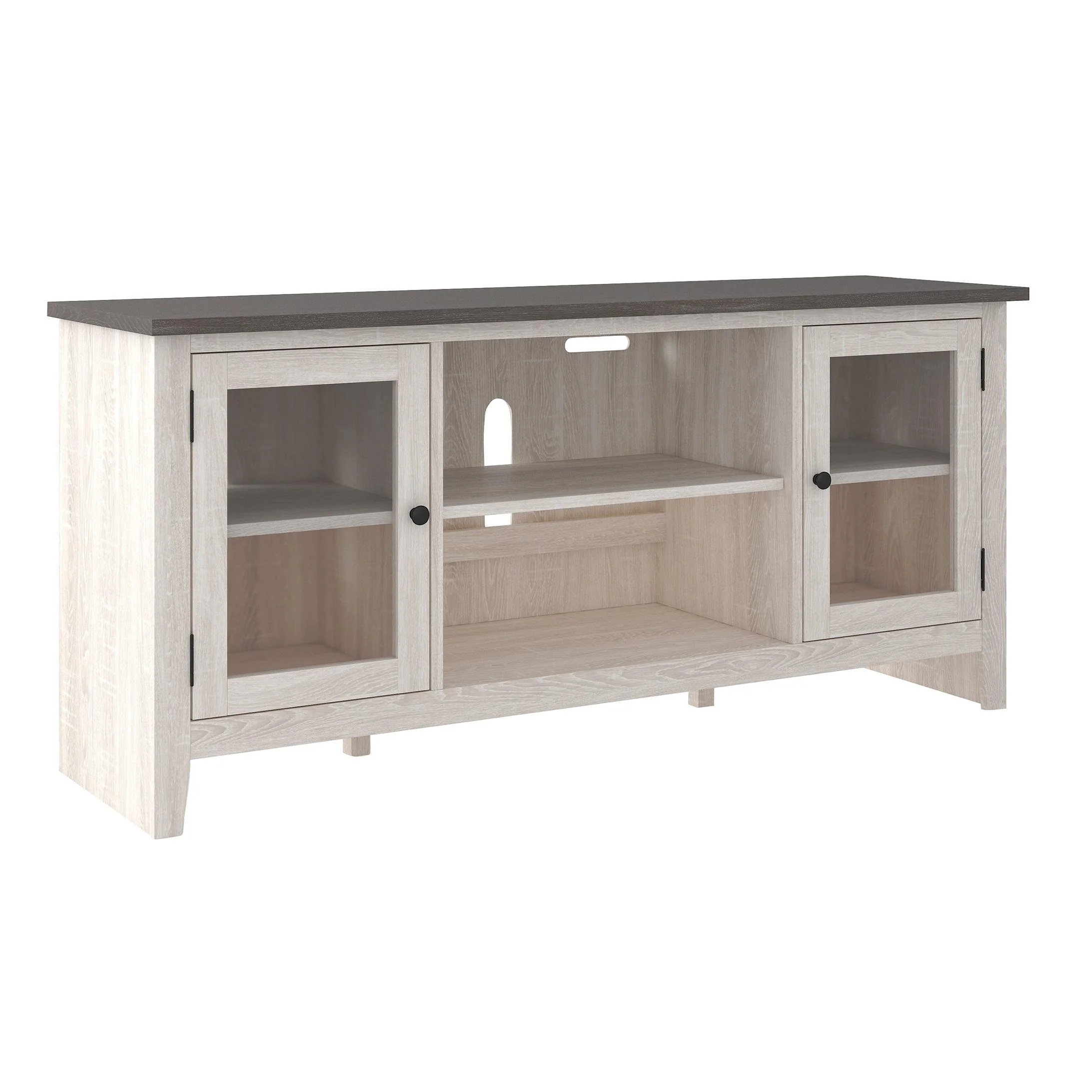 Signature Design by Ashley Dorrinson W287-68 Large TV Stand with Fireplace Option - Image 1