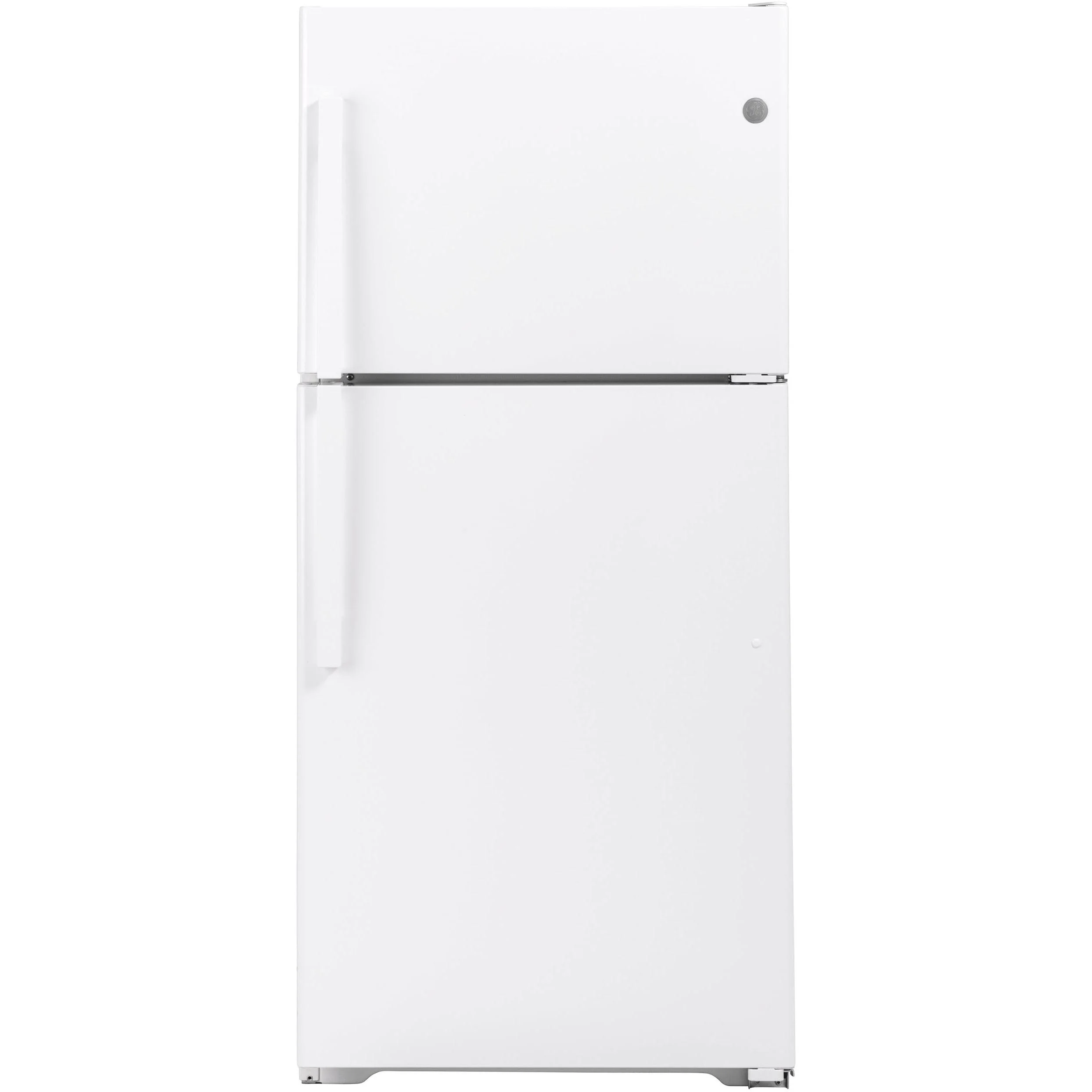 GE 30-inch, 19.2 cu.ft. Freestanding Top Freezer Refrigerator with LED Lighting GTS19KGNRWW
