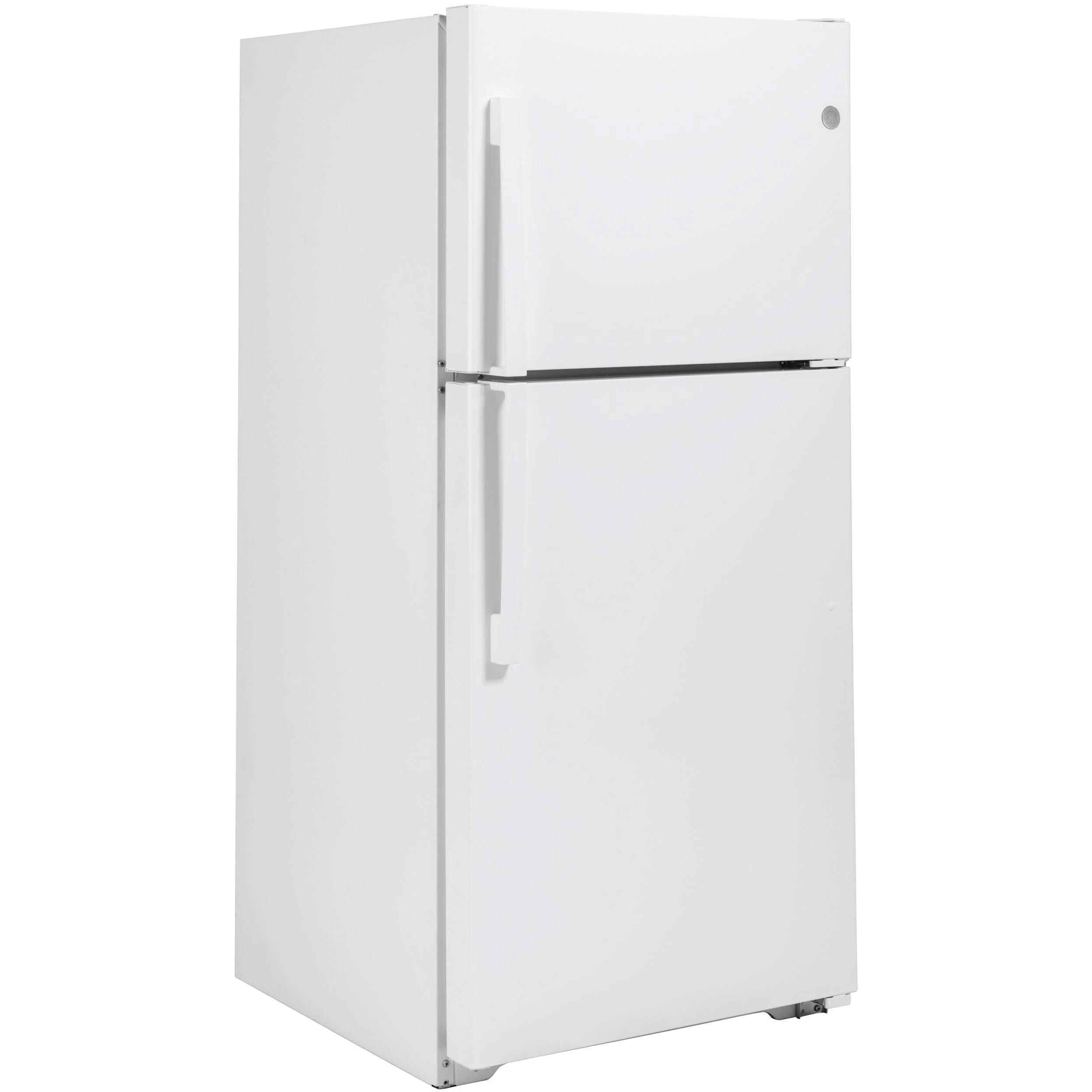 GE 30-inch, 19.2 cu.ft. Freestanding Top Freezer Refrigerator with LED Lighting GTS19KGNRWW - Image 2