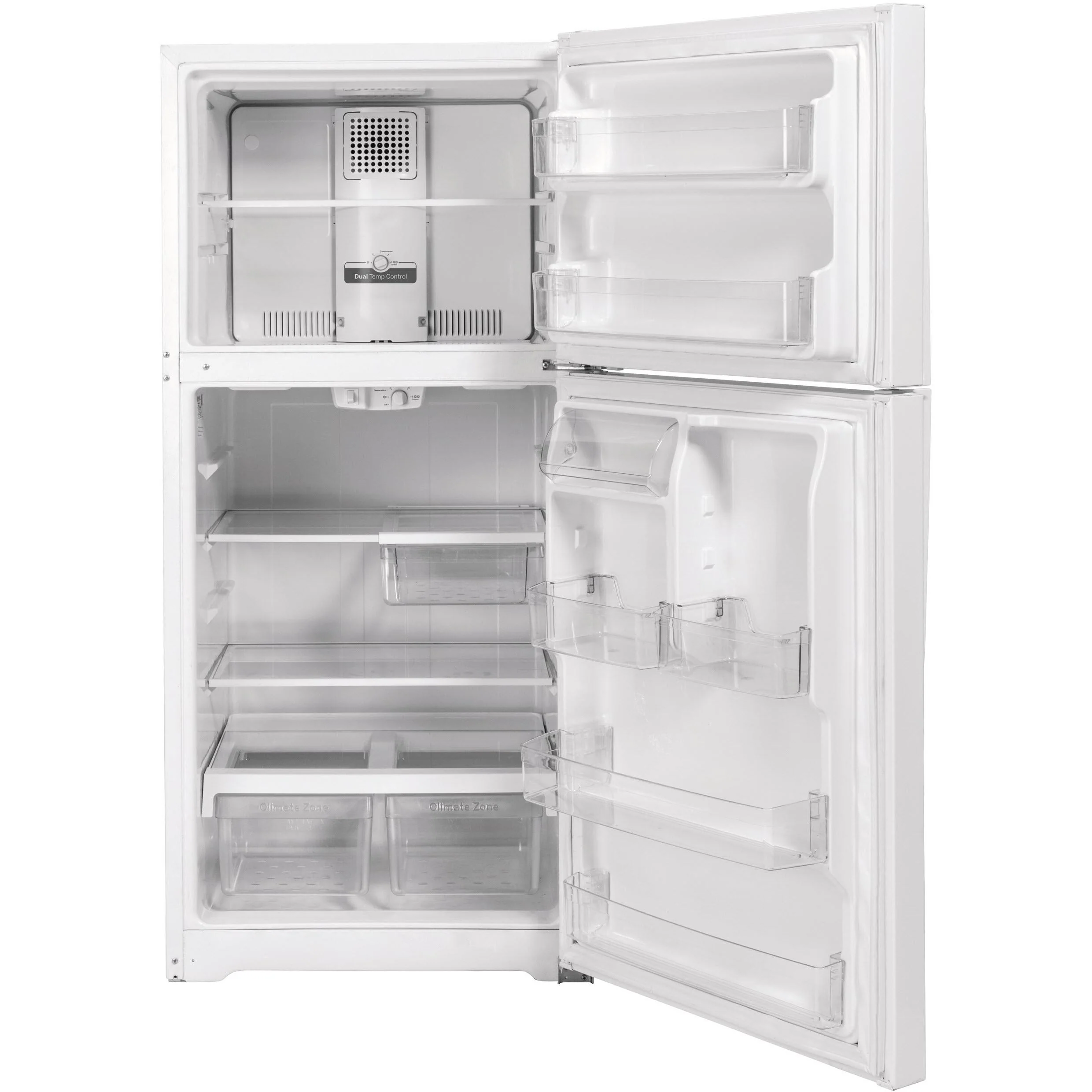 GE 30-inch, 19.2 cu.ft. Freestanding Top Freezer Refrigerator with LED Lighting GTS19KGNRWW - Image 3