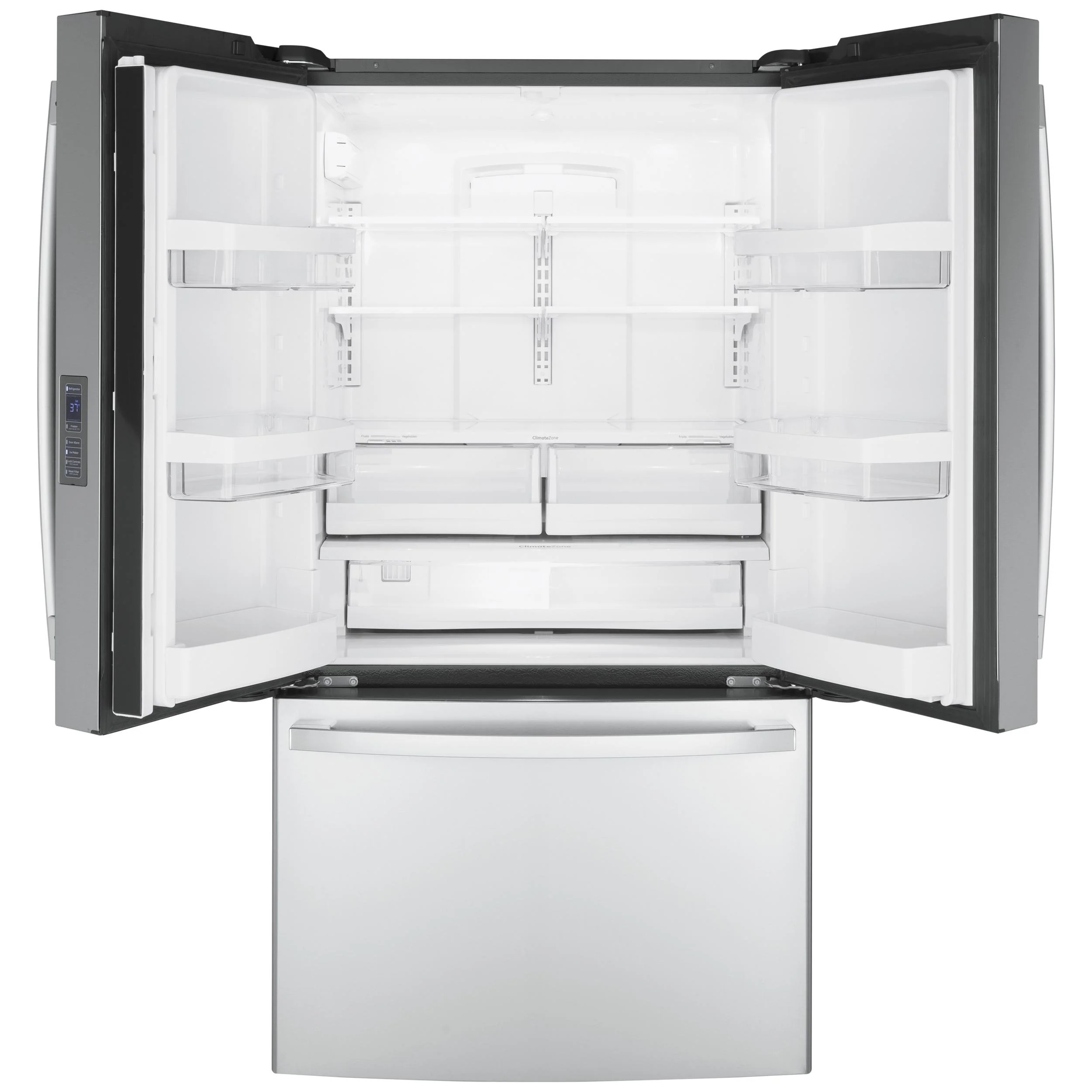 GE 36-inch, 23.1 cu.ft. Counter-Depth French 3-Door Refrigerator with Interior Ice Maker GWE23GYNFS - Image 3