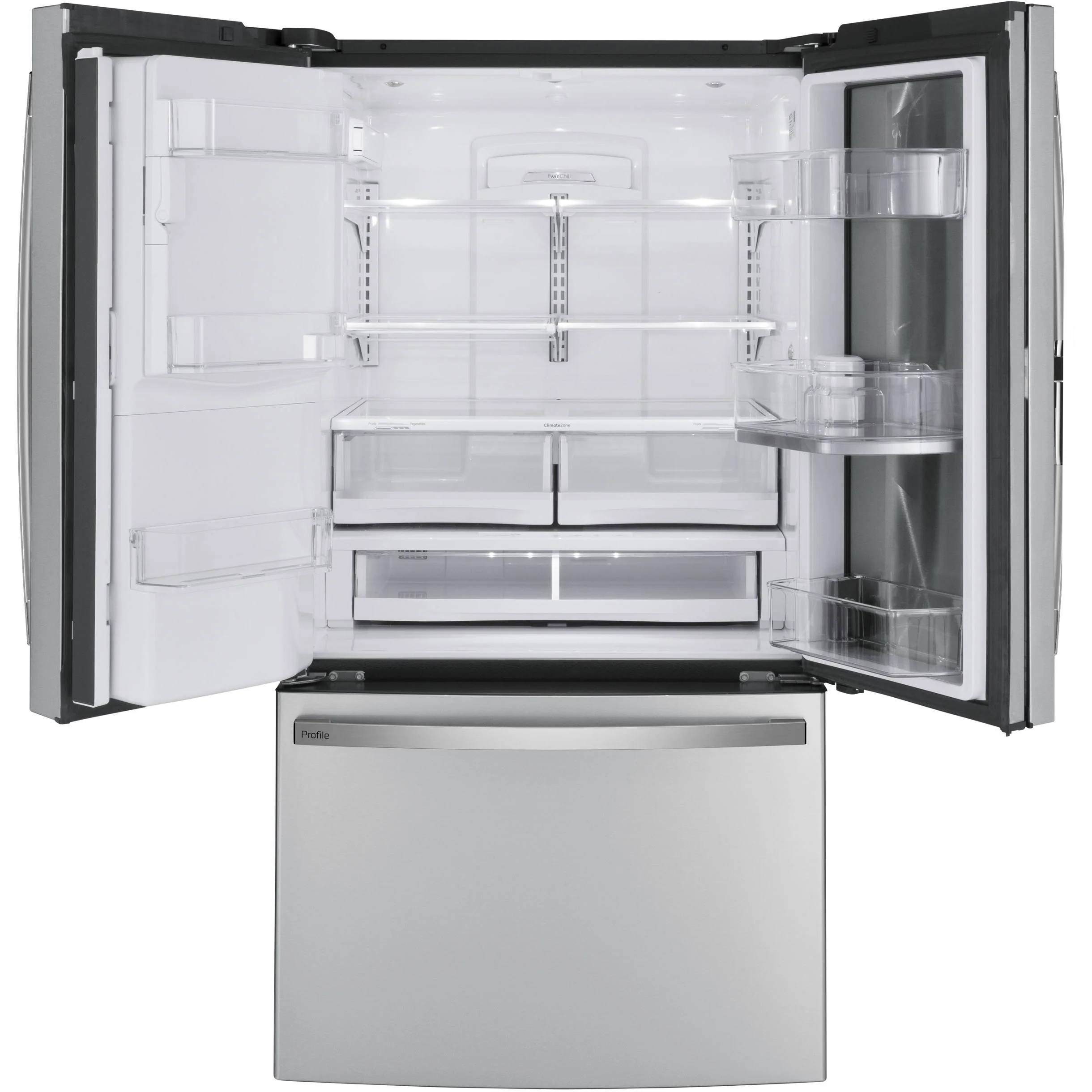 GE Profile 36-inch, 27.7 cu. ft. French 3-Door Refrigerator PFD28KYNFS - Image 3