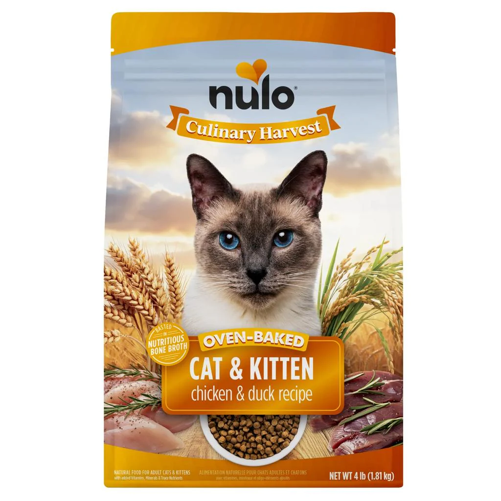 Nulo Culinary Harvest Baked Chicken & Duck Recipe For Adult Cats & Kittens 4lb - Image 1
