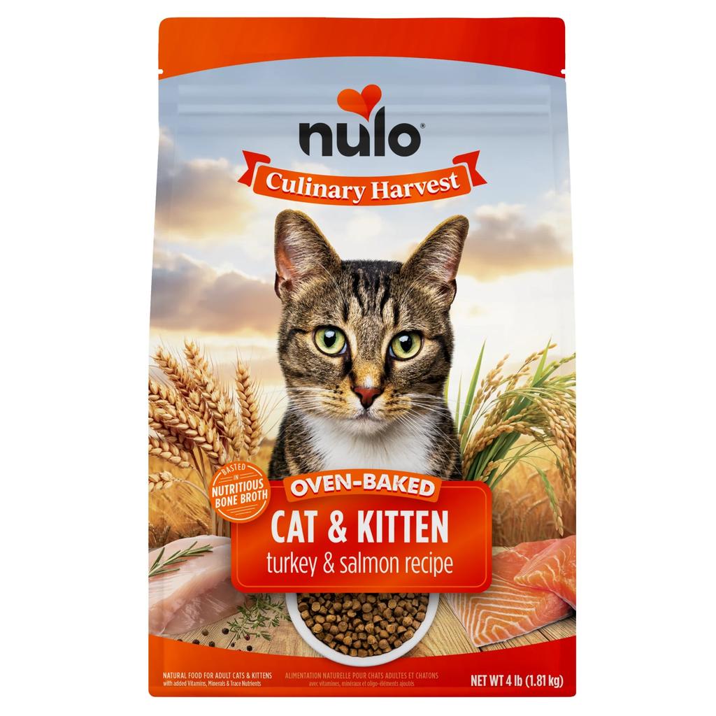 Nulo Culinary Harvest Baked Turkey & Salmon Recipe For Adult Cats & Kittens 4lb - Image 1