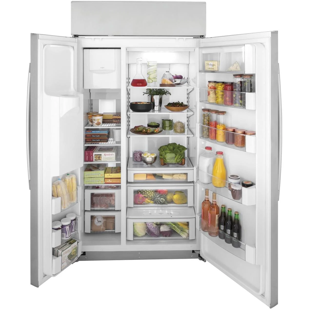 GE Profile 42-inch, 24.5 cu. ft. Side-by-Side Refrigerator with Dispenser PSB42YSNSS - Image 3