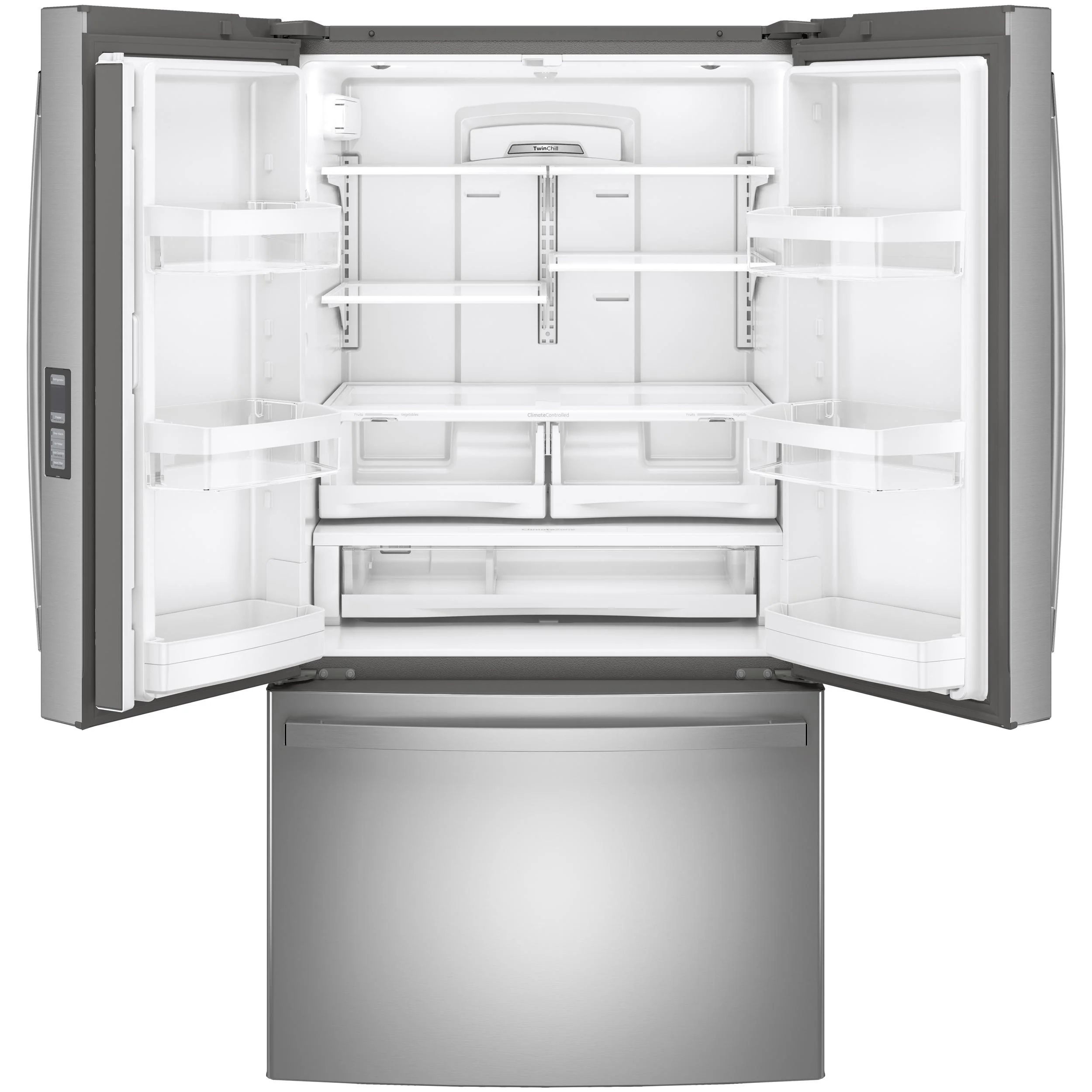 GE 36-inch, 28.7 cu. ft. French 3-Door Refrigerator with Icemaker GNE29GYNFS - Image 2
