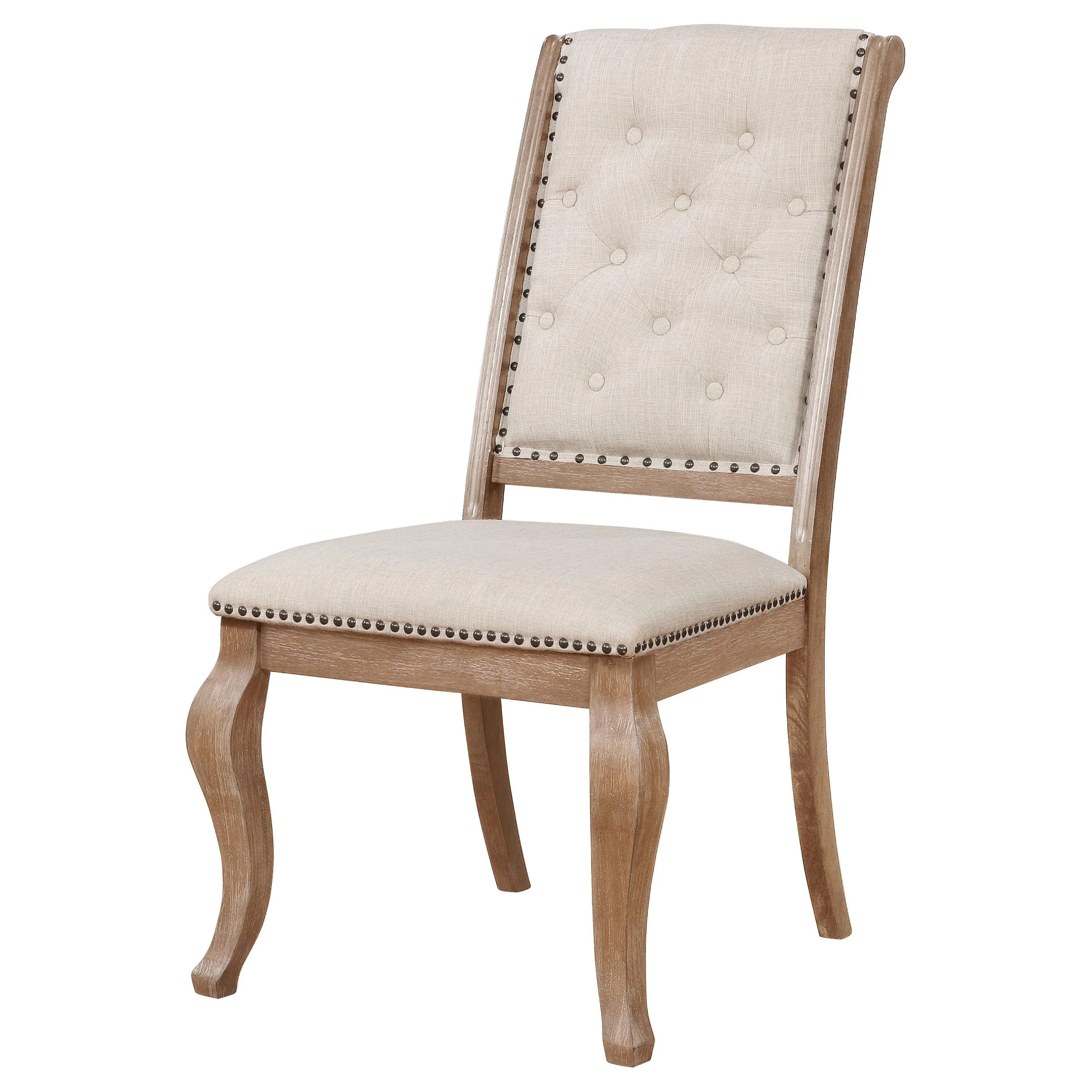 Coaster Furniture Brockway 110292 Upholstered Dining Chair - Barley Brown - Image 3