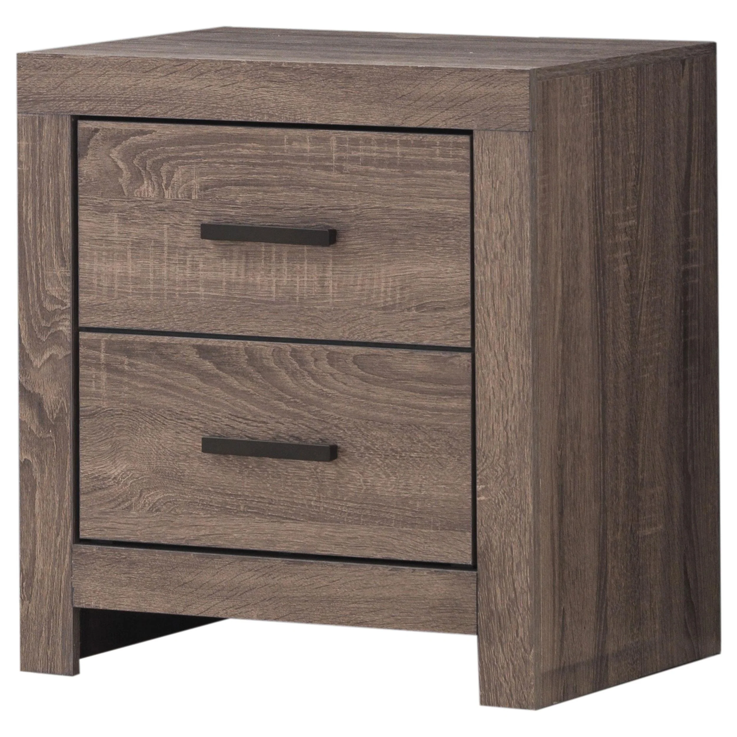 Coaster Furniture Brantford 207042 2-Drawer Nightstand - Barrel Oak - Image 3