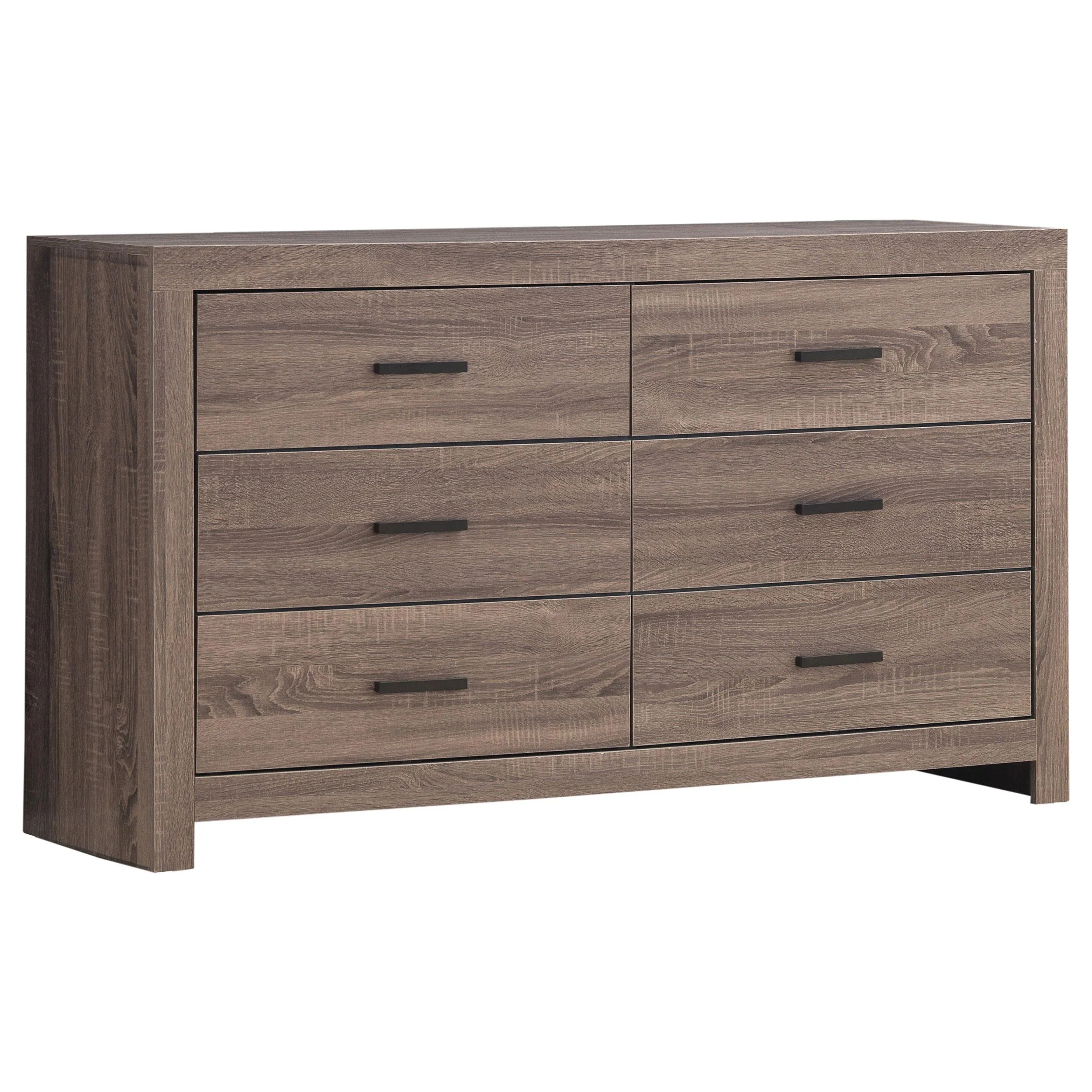 Coaster Furniture Brantford 207043 6-Drawer Dresser - Barrel Oak - Image 1