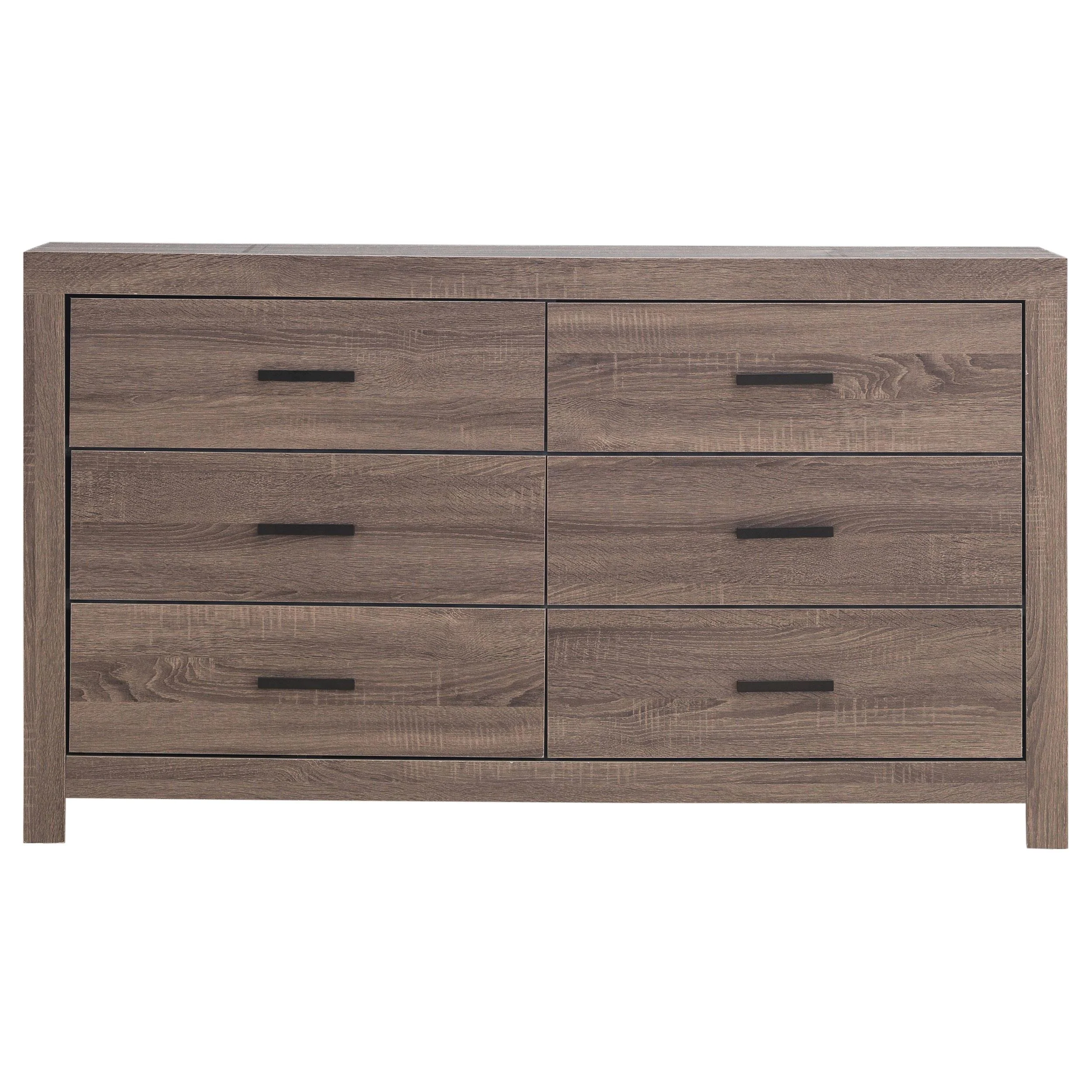 Coaster Furniture Brantford 207043 6-Drawer Dresser - Barrel Oak - Image 2