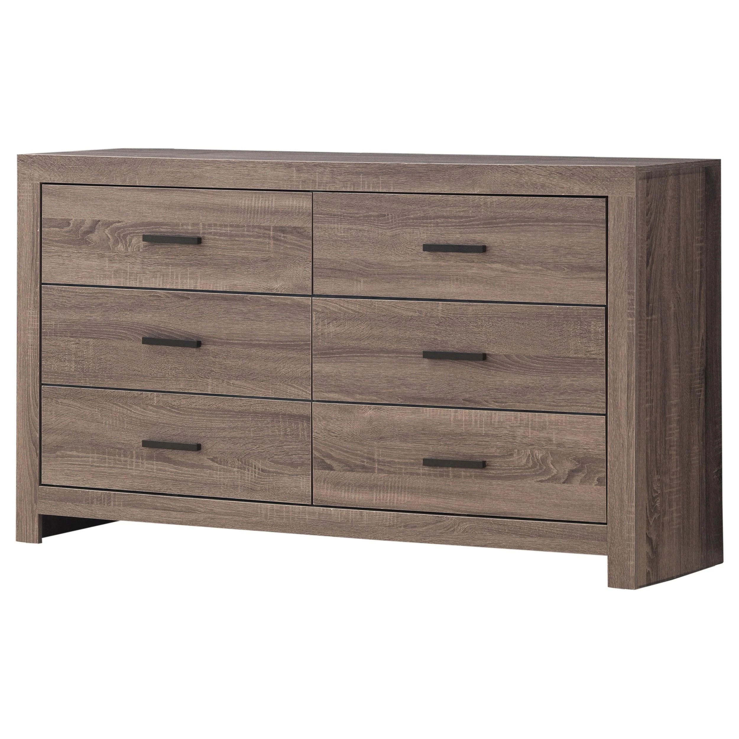 Coaster Furniture Brantford 207043 6-Drawer Dresser - Barrel Oak - Image 3