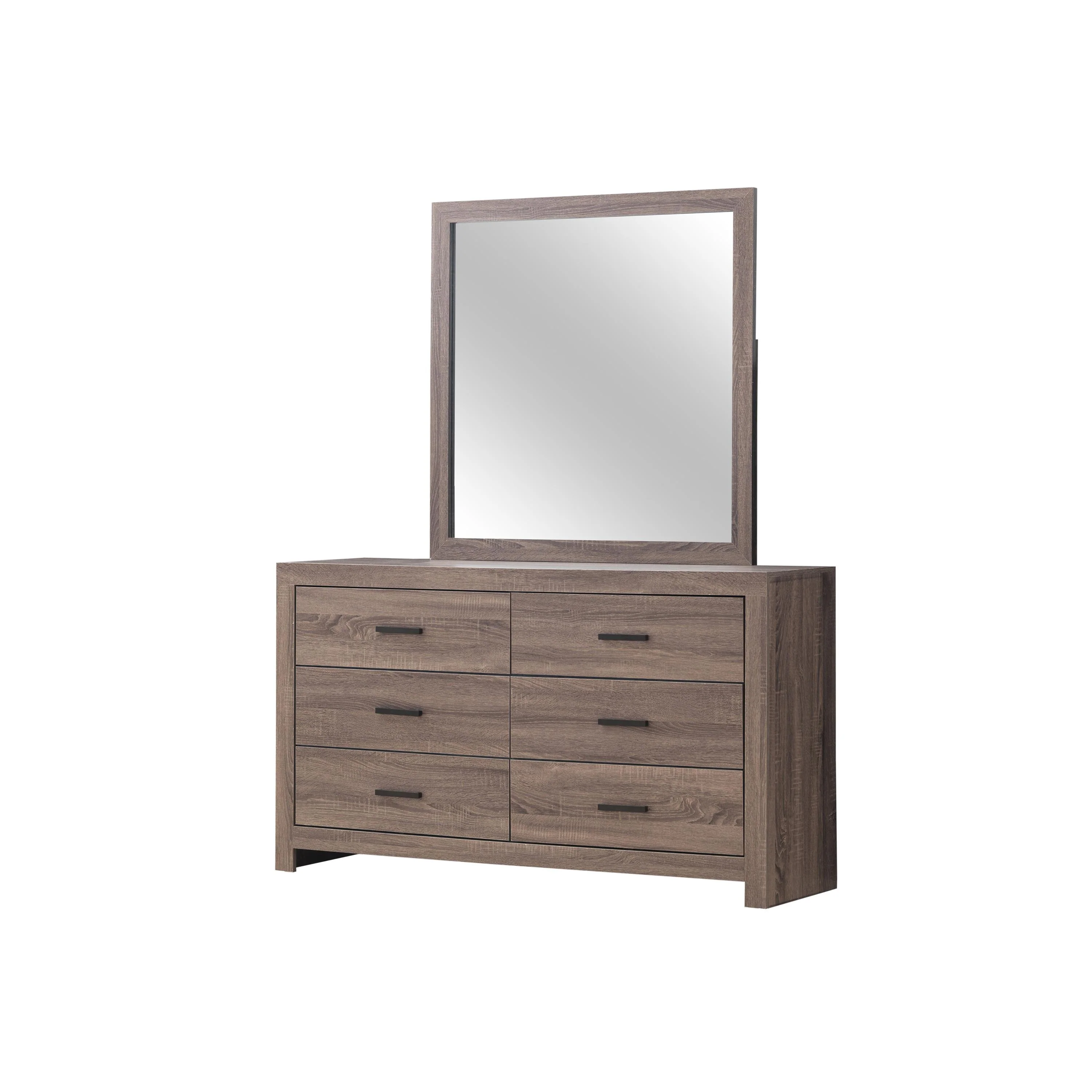 Coaster Furniture Brantford 207044 Dresser Mirror - Barrel Oak - Image 2