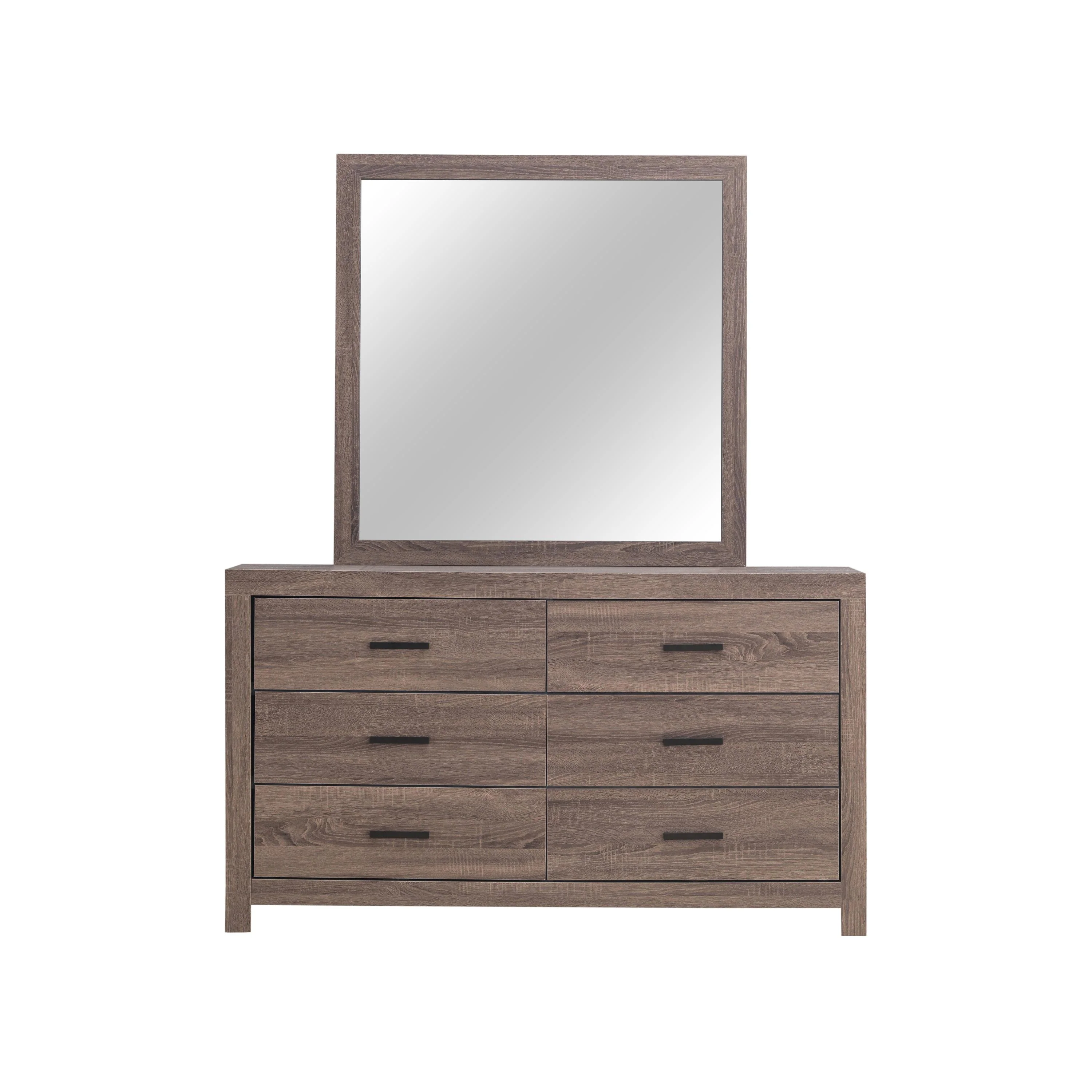 Coaster Furniture Brantford 207044 Dresser Mirror - Barrel Oak - Image 3