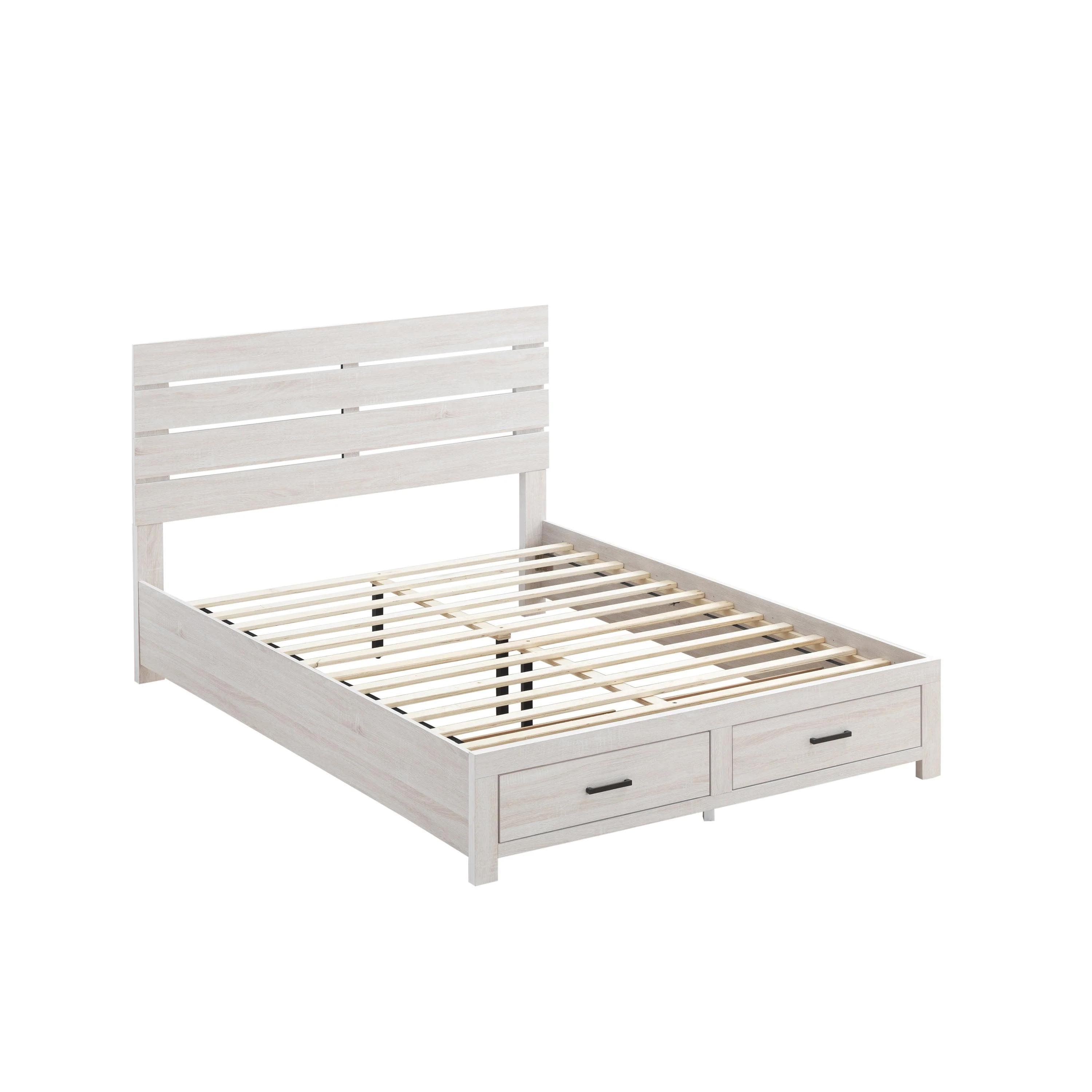 Coaster Furniture Brantford 207050KE Wood Eastern King Storage Panel Bed - Coastal White - Image 2