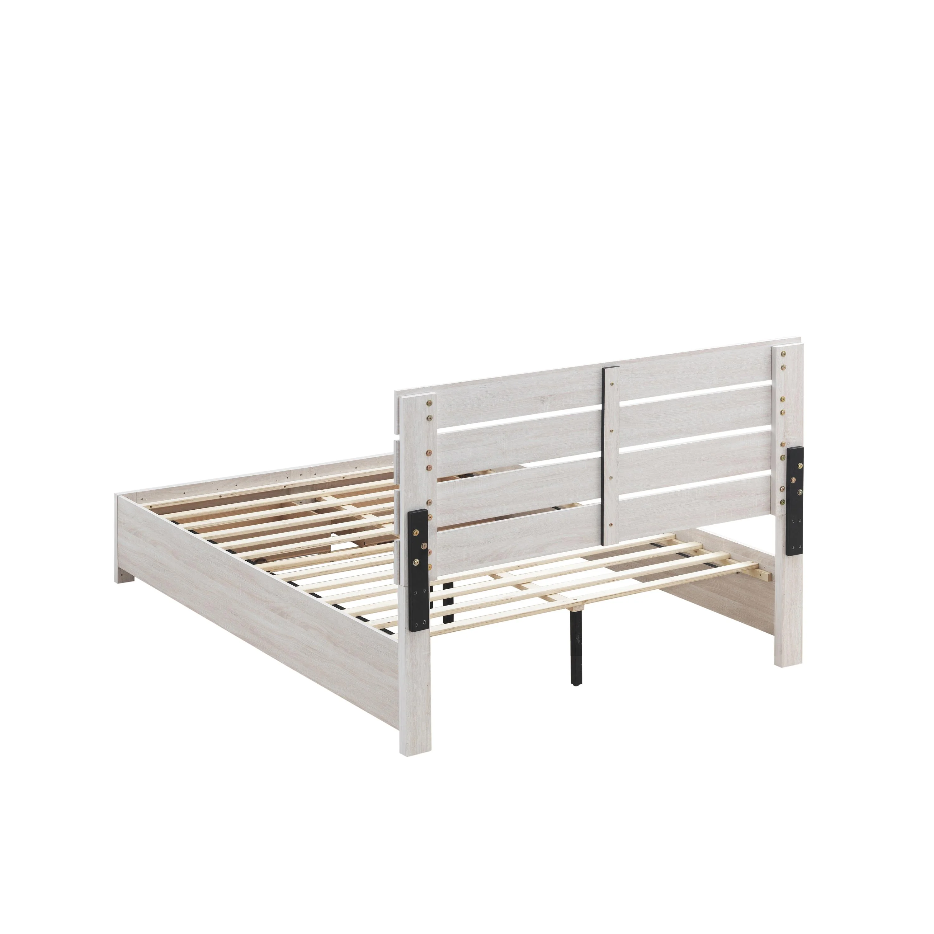 Coaster Furniture Brantford 207050KE Wood Eastern King Storage Panel Bed - Coastal White - Image 3
