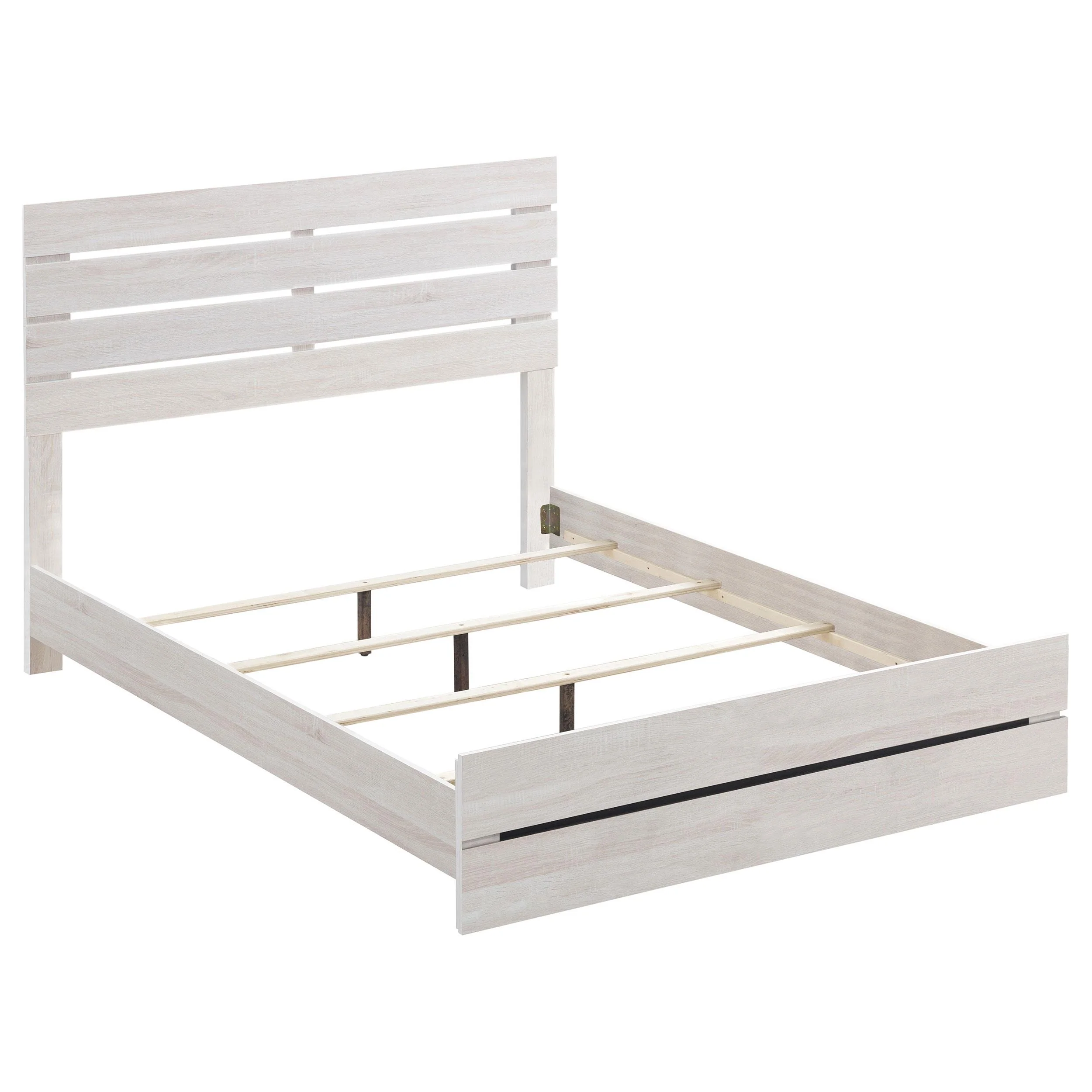 Coaster Furniture Brantford 207051KE Wood Eastern King Panel Bed – Coastal White