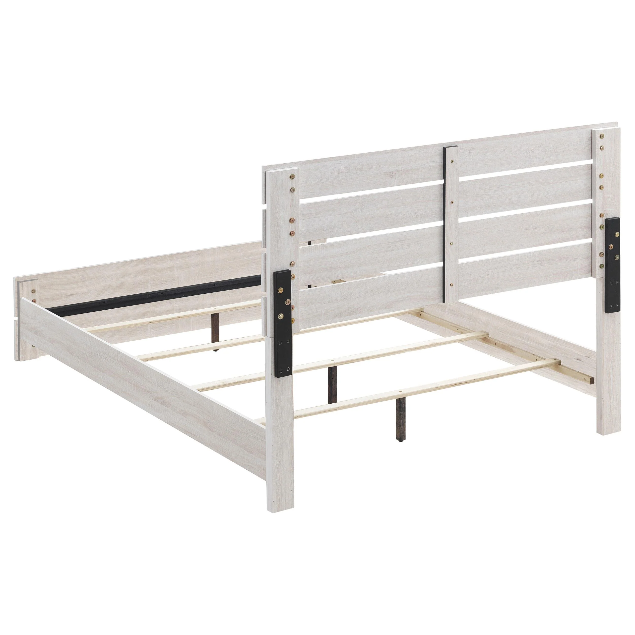 Coaster Furniture Brantford 207051KE Wood Eastern King Panel Bed - Coastal White - Image 3