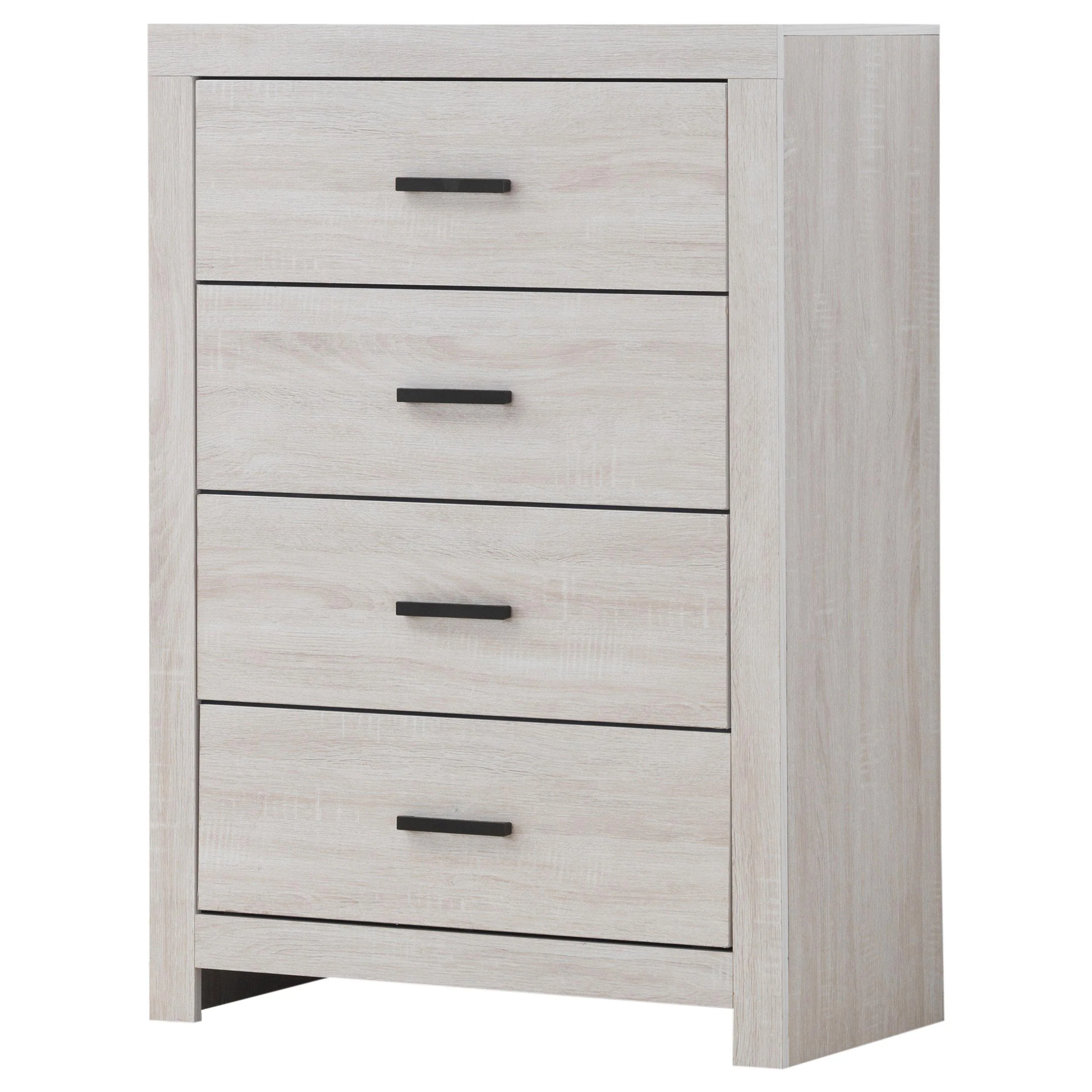Coaster Furniture Brantford 207055 4-Drawer Bedroom Chest - Coastal White - Image 3