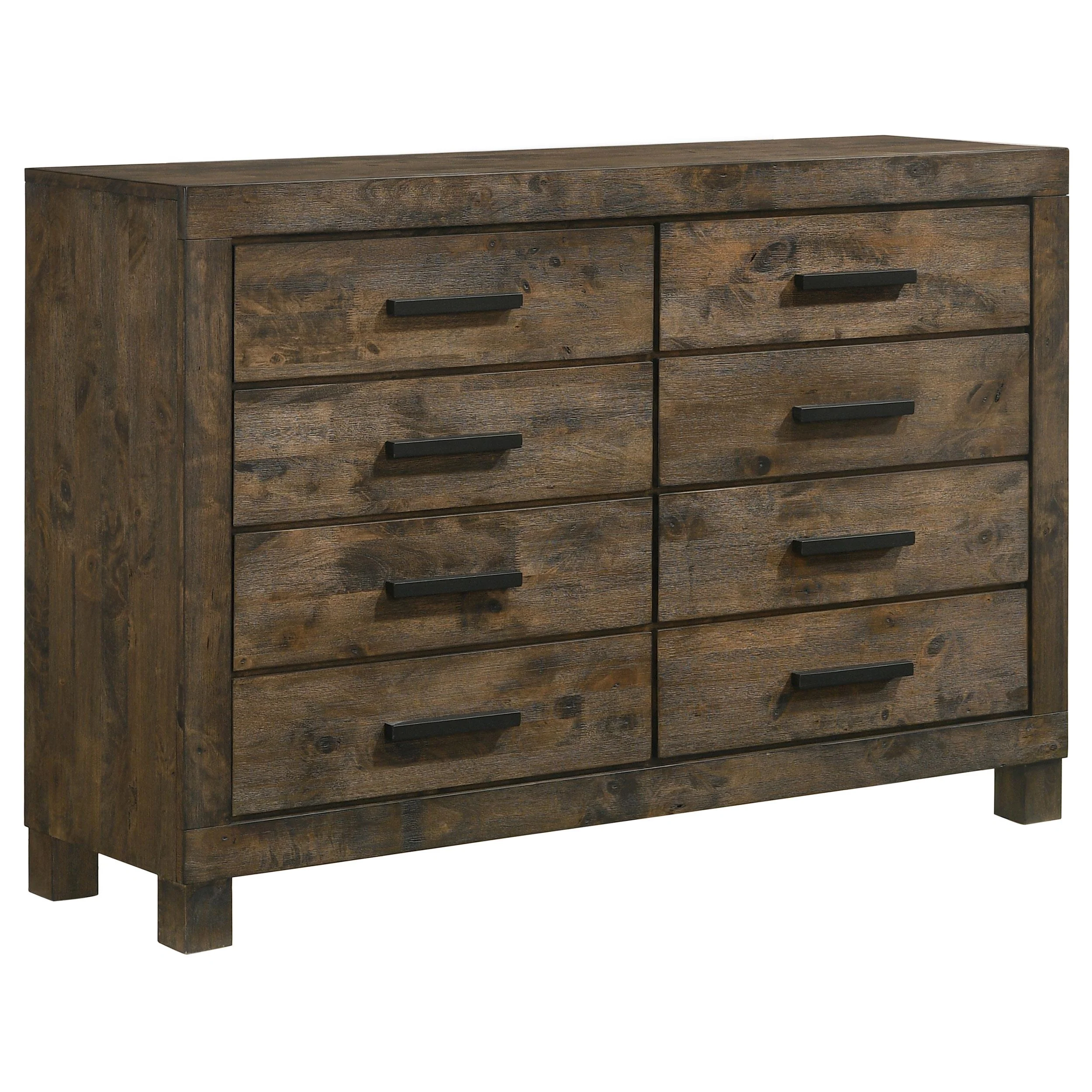 Coaster Furniture Woodmont 222633 8-Drawer Dresser - Rustic Golden Brown - Image 1