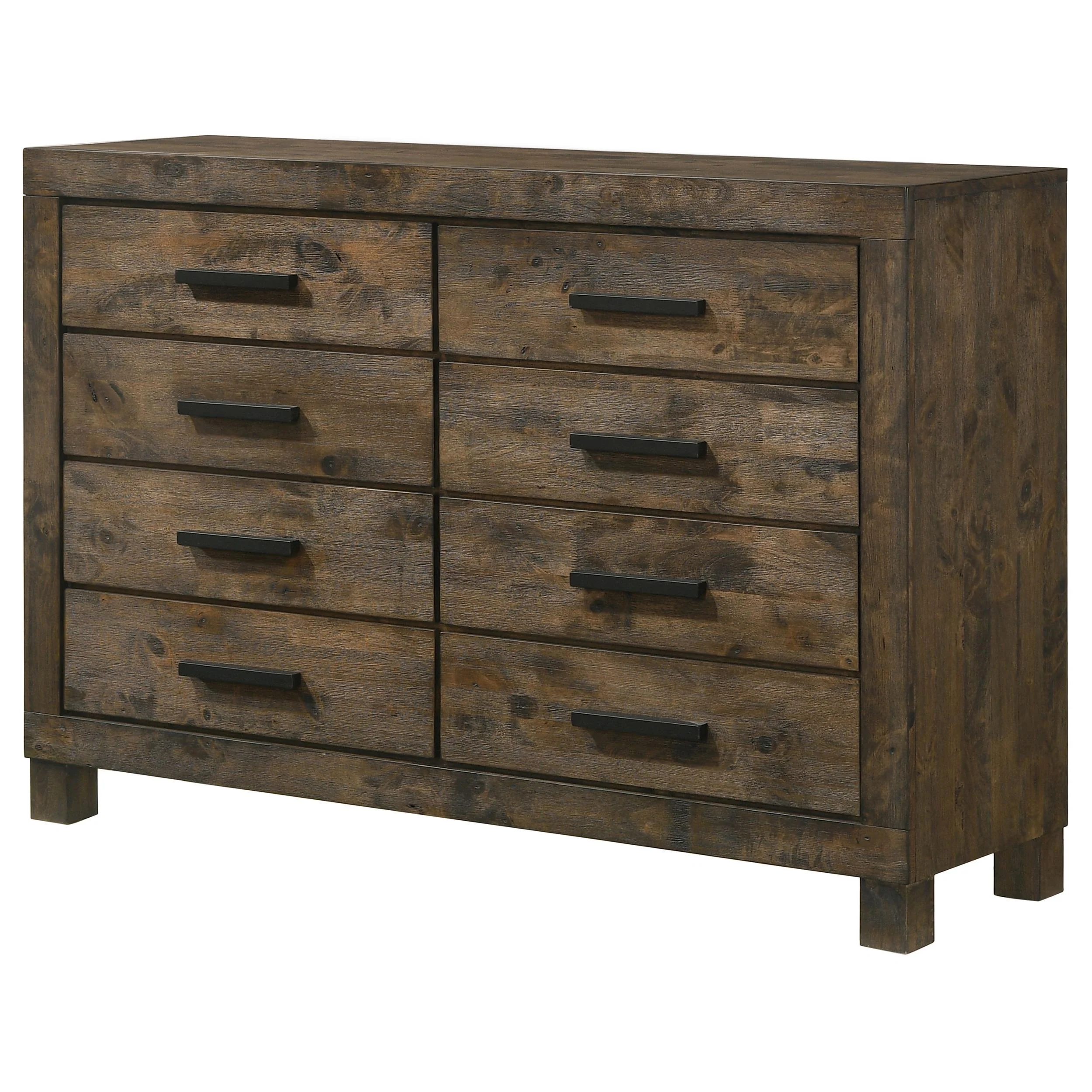 Coaster Furniture Woodmont 222633 8-Drawer Dresser - Rustic Golden Brown - Image 3