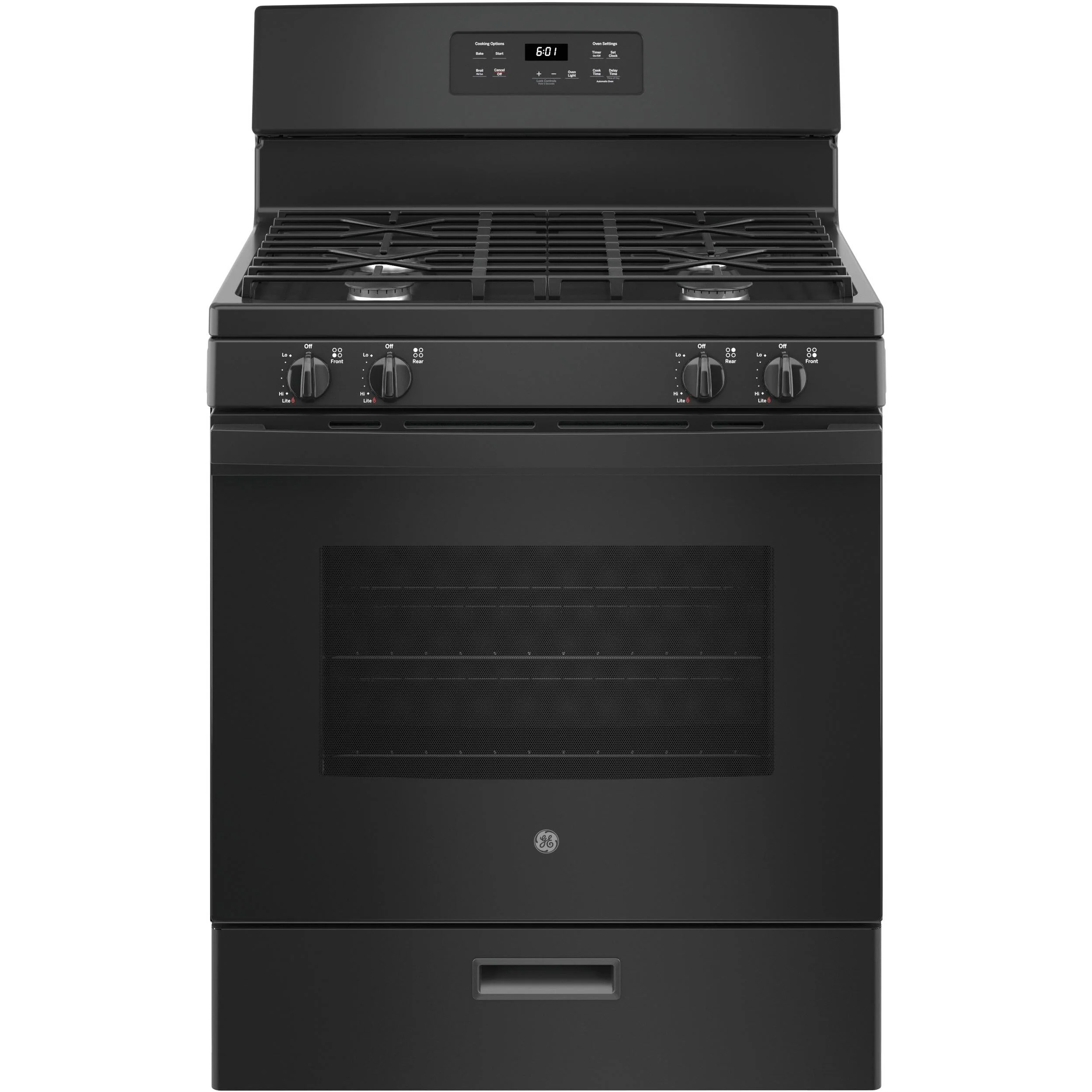 GE 30-inch Freestanding Gas Range with Precise Simmer Burner JGBS61DPBB - Image 1
