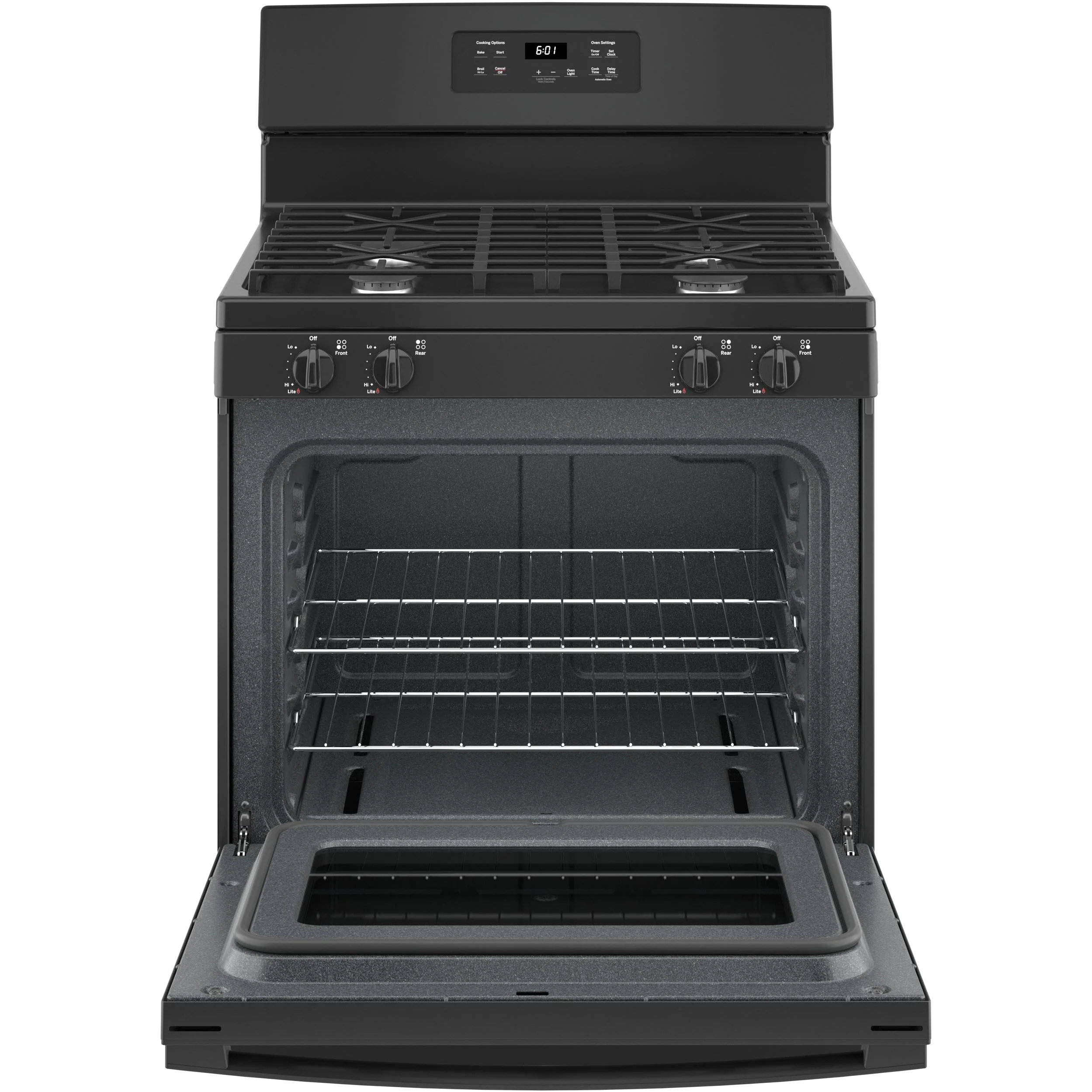 GE 30-inch Freestanding Gas Range with Precise Simmer Burner JGBS61DPBB - Image 2