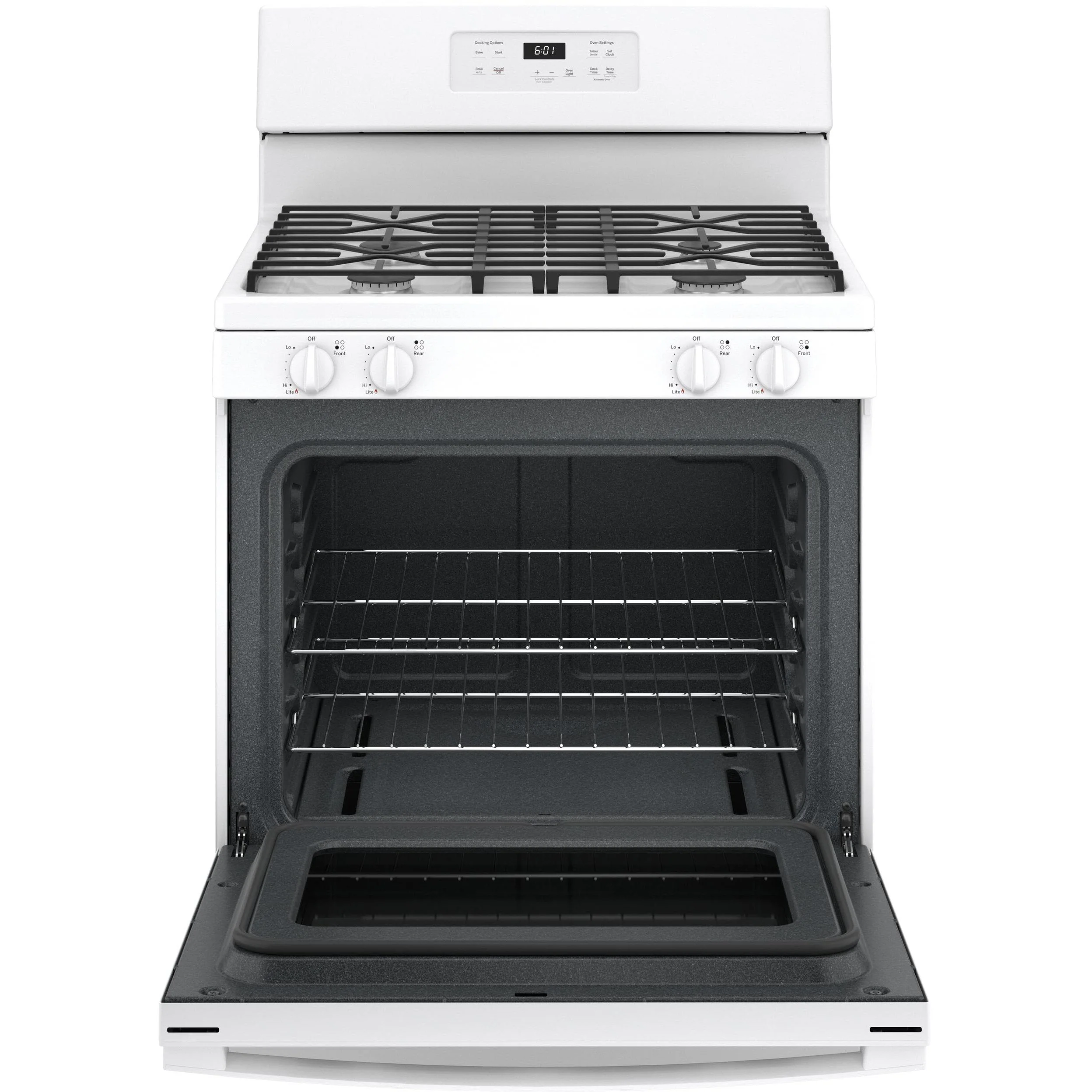 GE 30-inch Freestanding Gas Range with Precise Simmer Burner JGBS61DPWW - Image 2