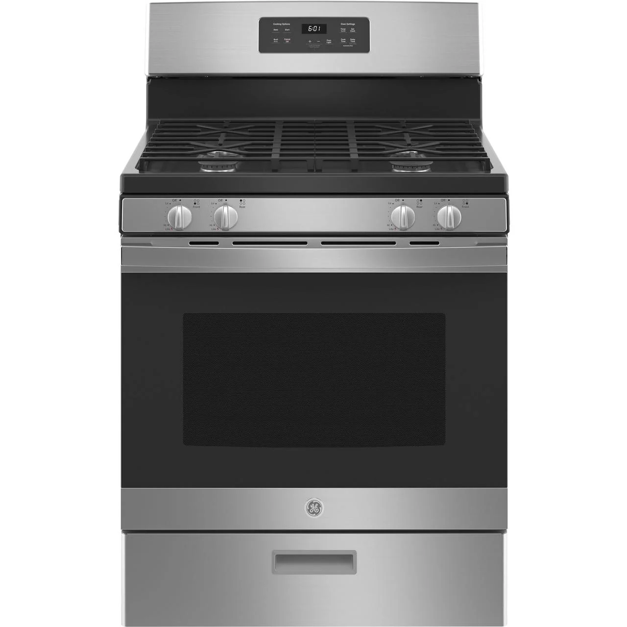 GE 30-inch Freestanding Gas Range with Precise Simmer Burner JGBS61RPSS - Image 1