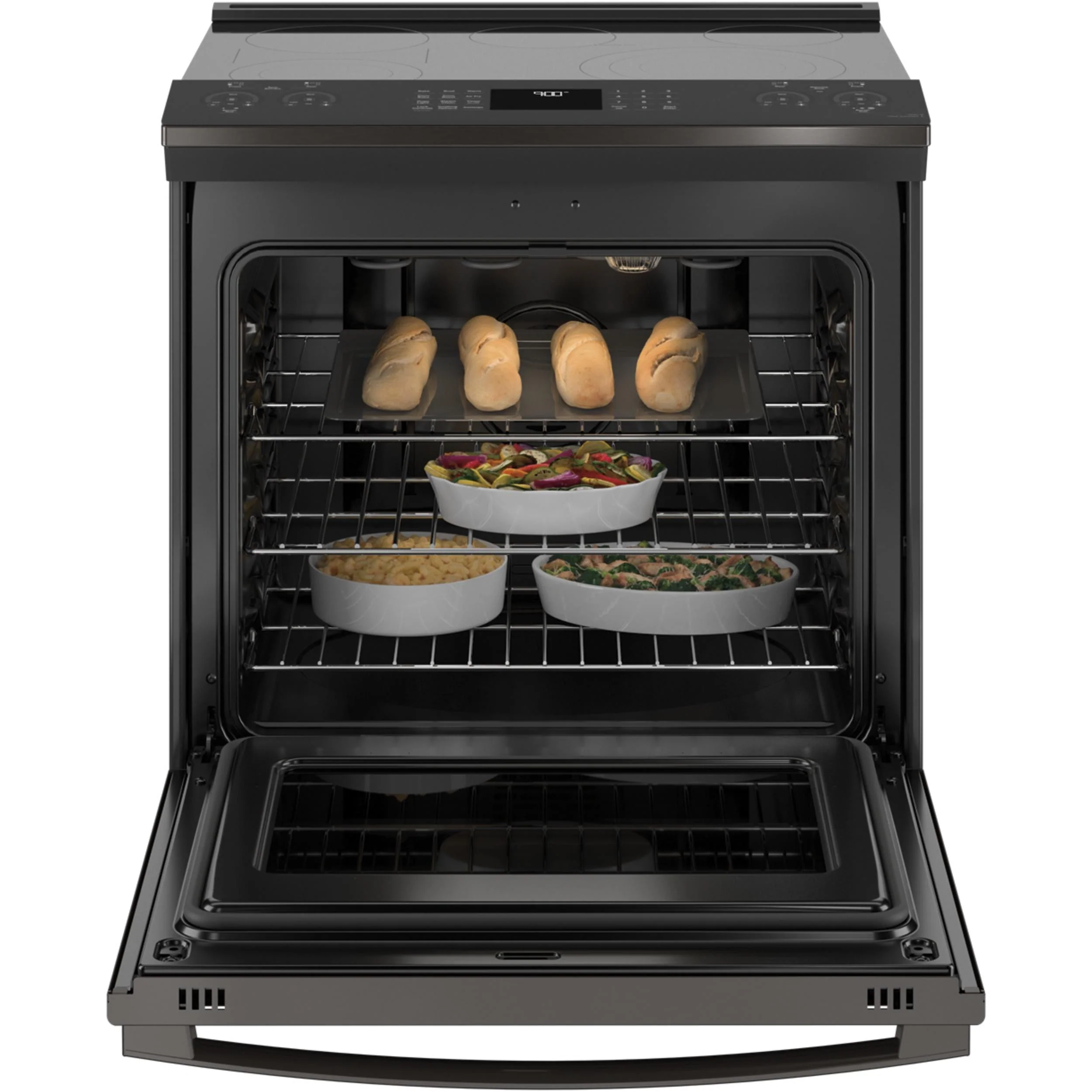 GE Profile 30-inch Slide-In Electric Range with Convection PSS93BPTS - Image 3