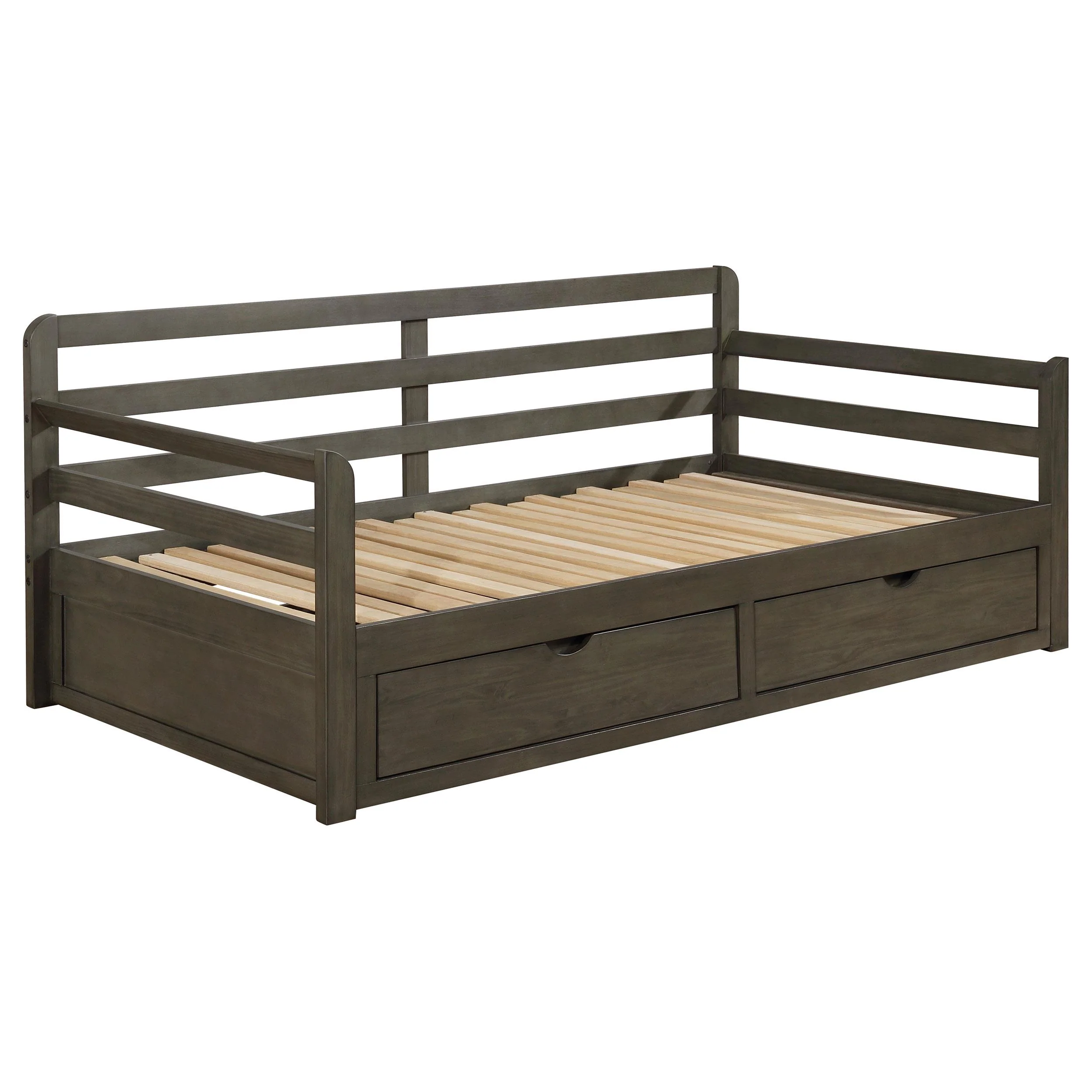 Coaster Furniture Sorrento 305706 2-Drawer Twin XL Daybed with Extension Trundle - Grey - Image 1