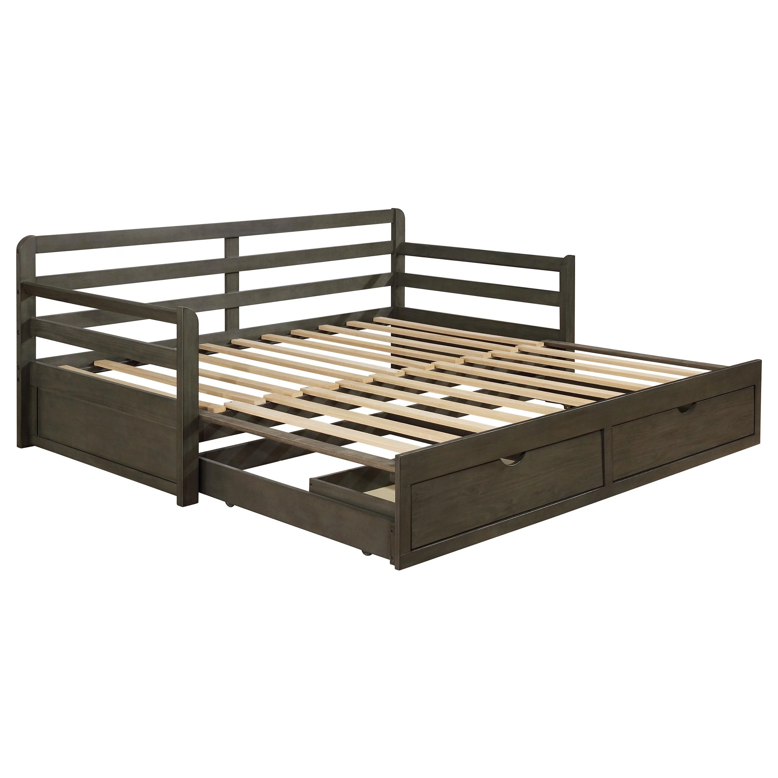 Coaster Furniture Sorrento 305706 2-Drawer Twin XL Daybed with Extension Trundle - Grey - Image 2