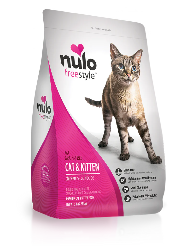 Nulo Freestyle Dry Cat Food 2lb Chicken and Cod - Image 1