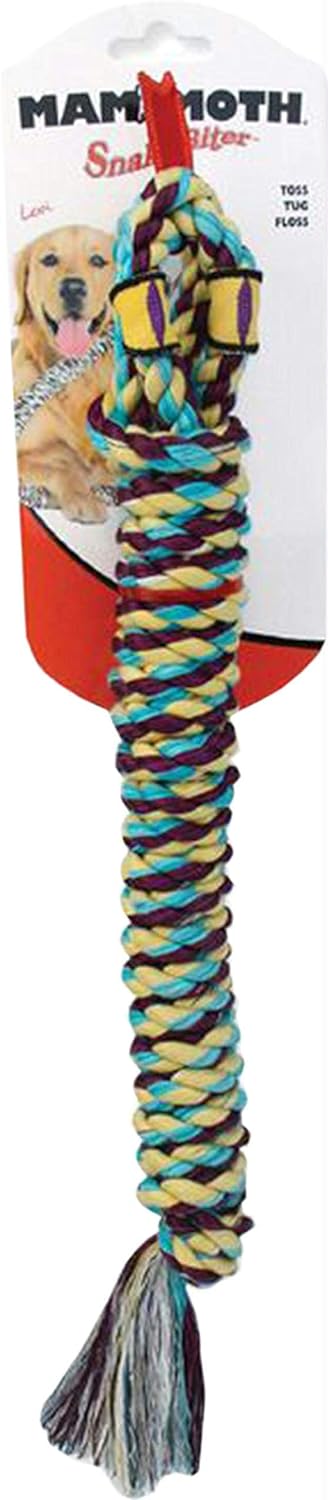 Mammoth Pet SnakeBiter Shorty Rope Dog Toy 18" - Image 1