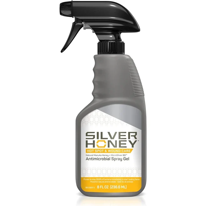 Absorbine Silver Honey Hot Spot & Wound Care Spray Gel for Dogs 8oz - Image 1