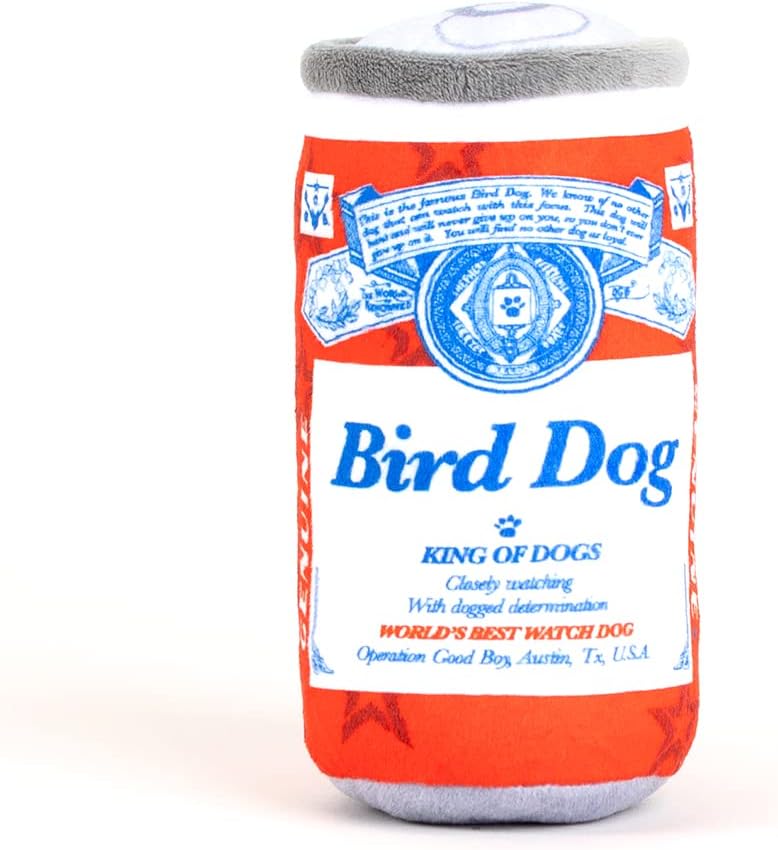 O.G.B. Operation Good Boy Beer Can Dog Plush Toy - Image 1