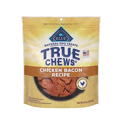 Blue Buffalo True Chews Natural Dog Treats, Chicken Bacon Recipe, 22 oz - Image 1