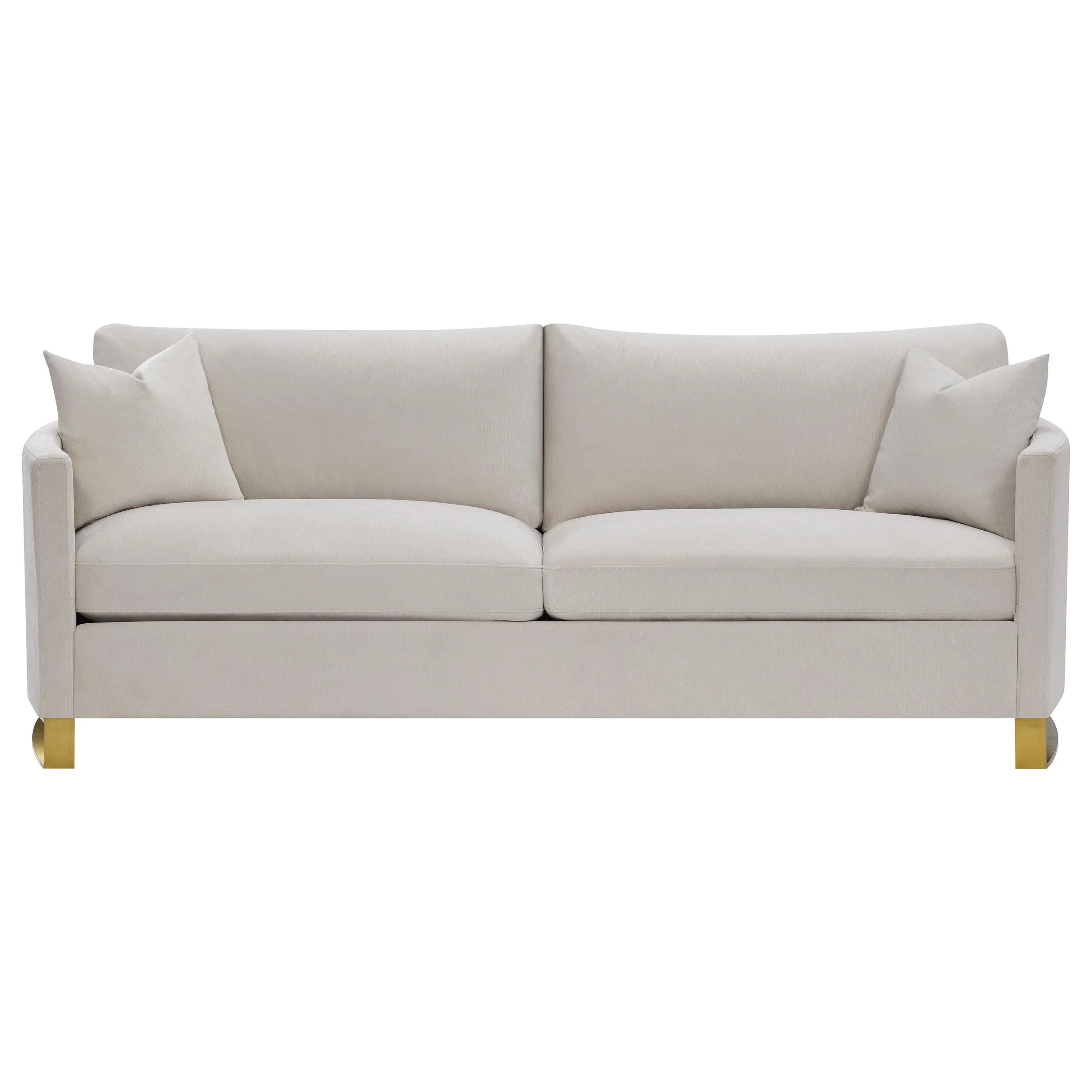 Coaster Furniture Corliss 508821 Upholstered Curved Track Arm Sofa - Beige - Image 2