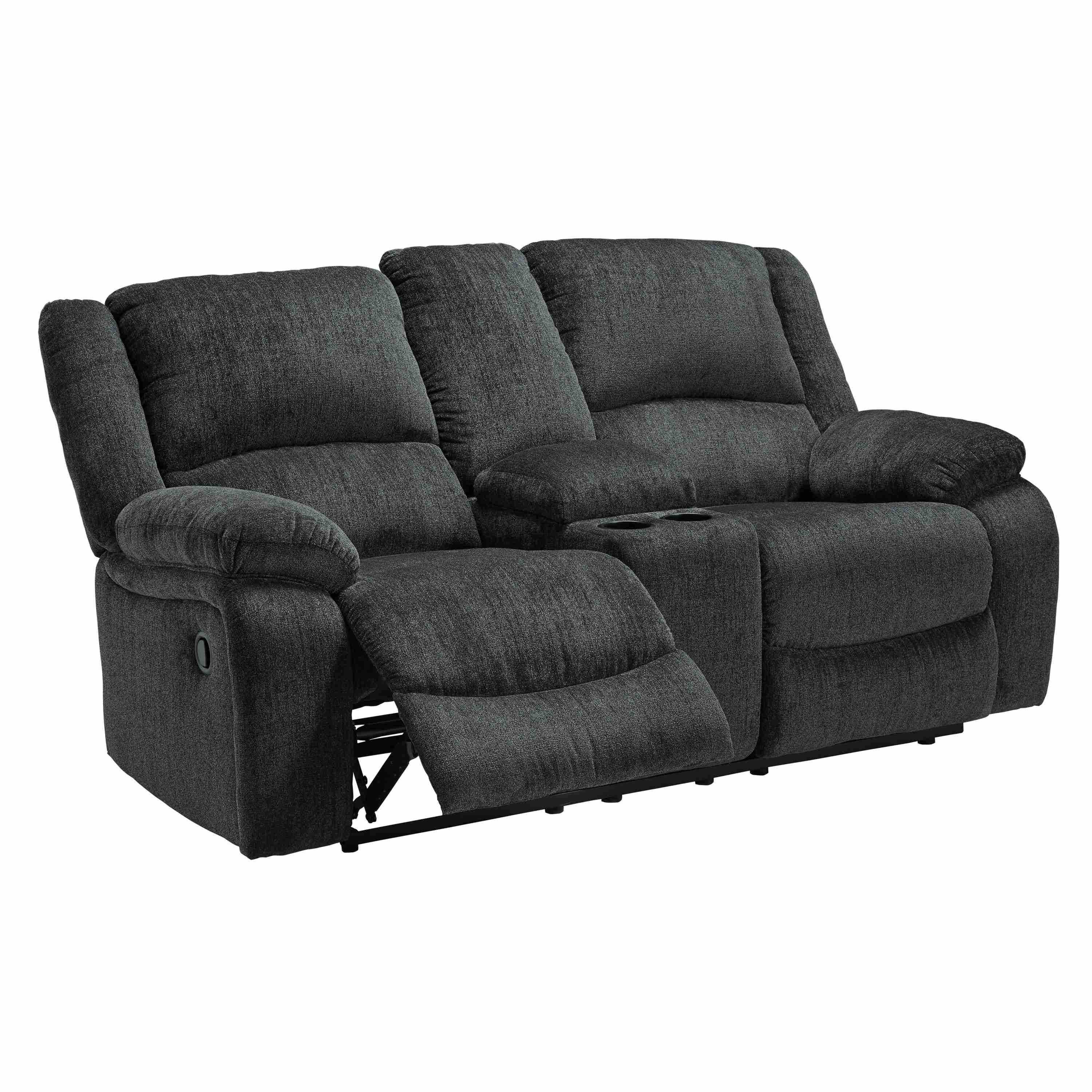Signature Design by Ashley Draycoll 7650494 Double Reclining Loveseat with Console - Image 3