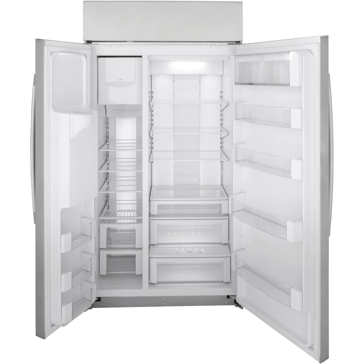 GE Profile 48-inch, 28.7 cu. ft. Side-by-Side Refrigerator with Dispenser PSB48YSNSS - Image 2