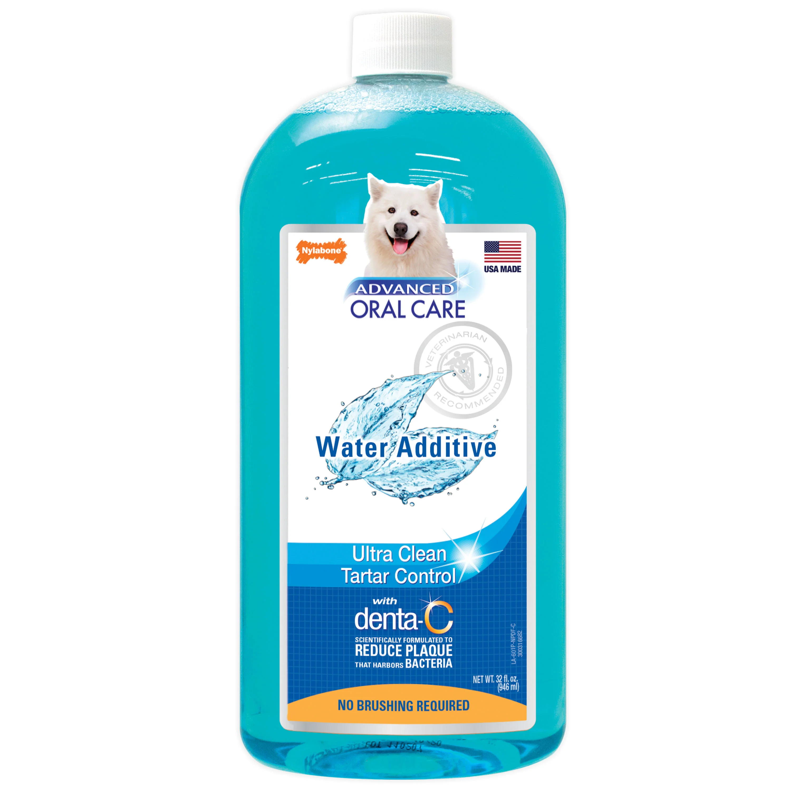 Nylabone Advanced Oral Care Water Additive for Dogs Original 32oz - Image 1