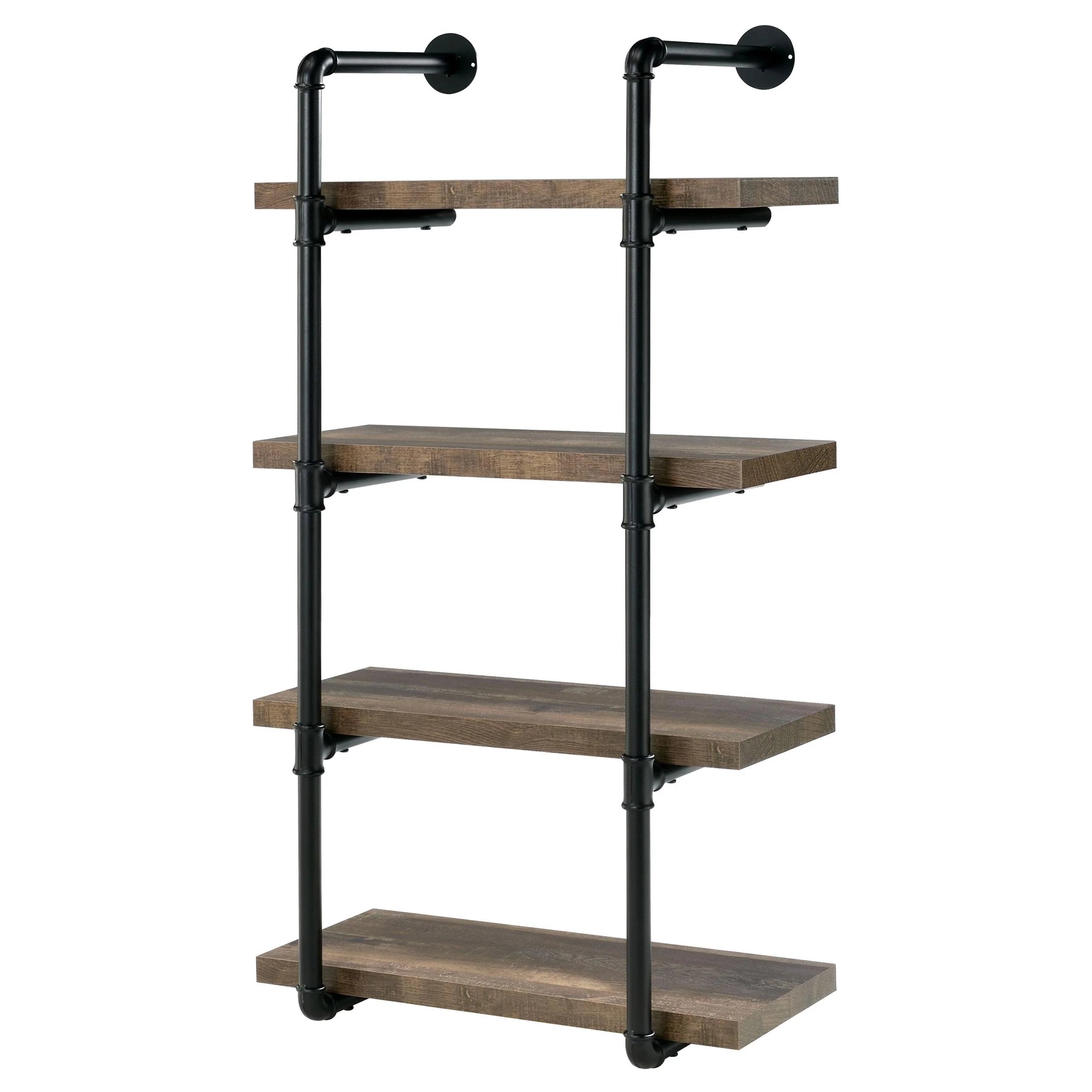 Coaster Furniture Elmcrest 804426 24-inch 4-shelf Wall Bookshelf - Rustic Oak - Image 3